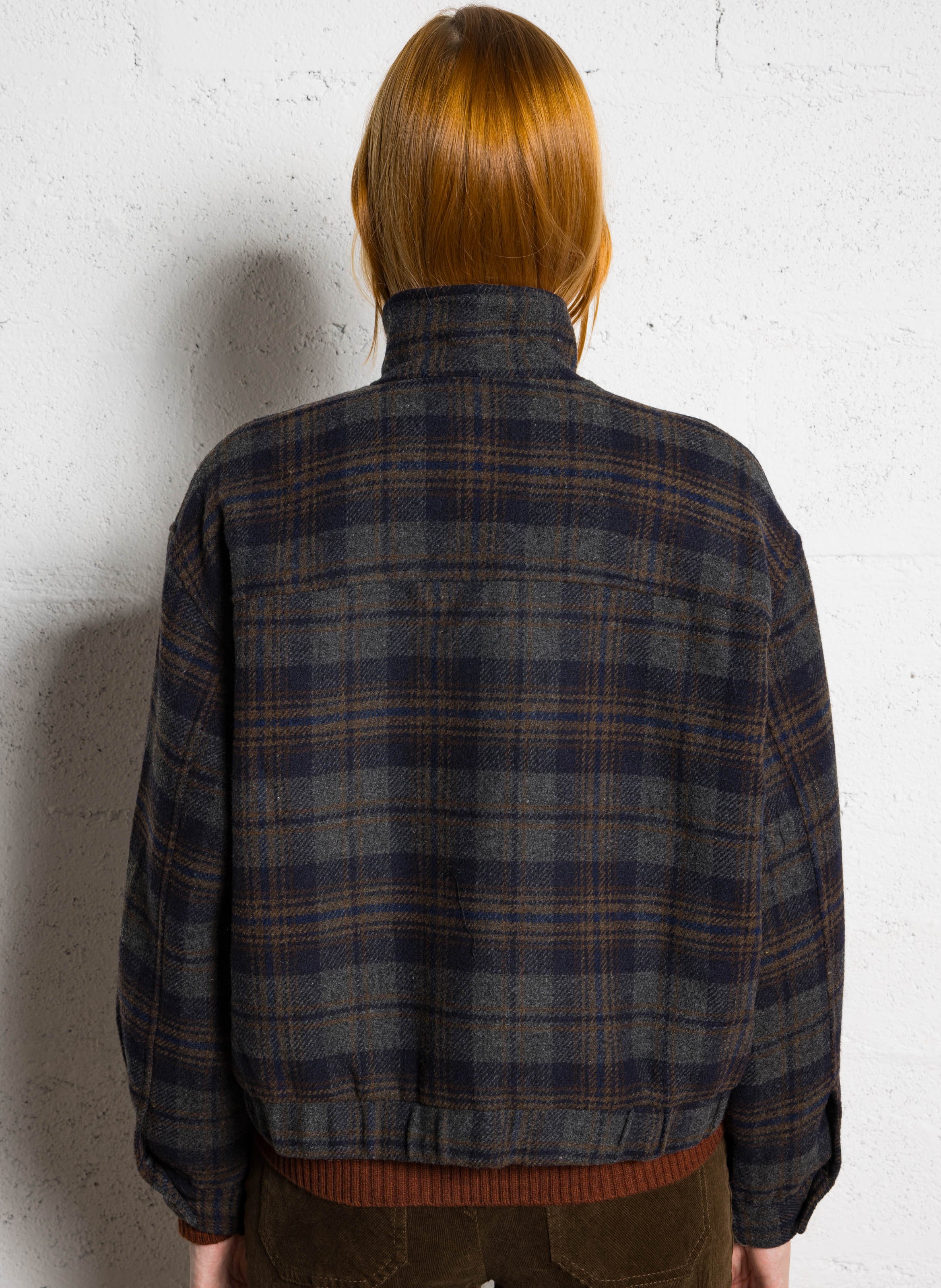 Wollmix-Jacke mit Stehkragen THE KORNER Silber