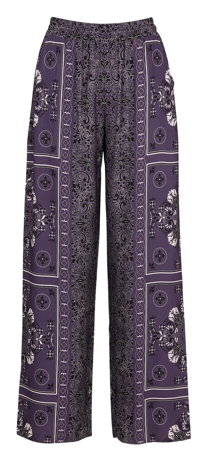 Pantalon large imprimé LA FEE MARABOUTEE Violet