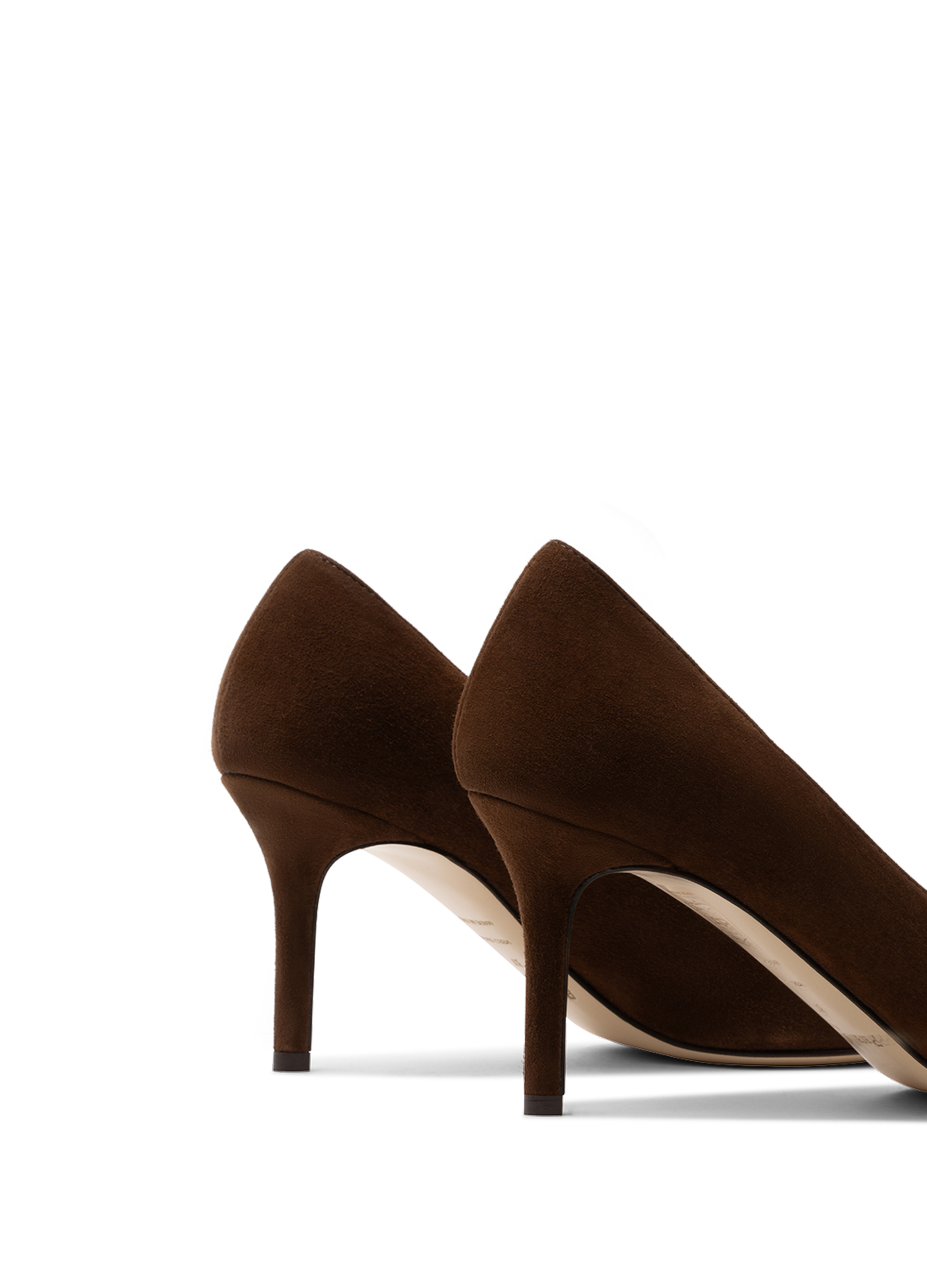 Goat leather cognac pumps PARALLELE PARIS Brown
