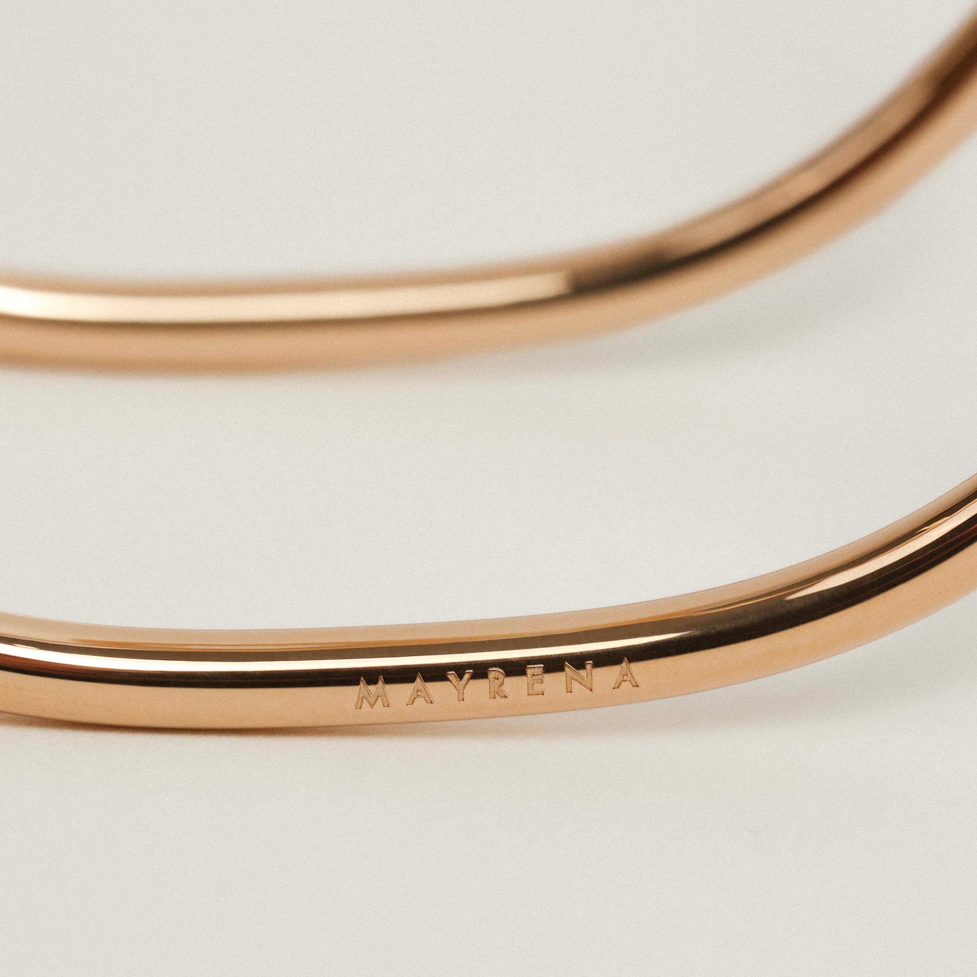 Manchette ajustable, argent recyclé MAYRENA Doré
