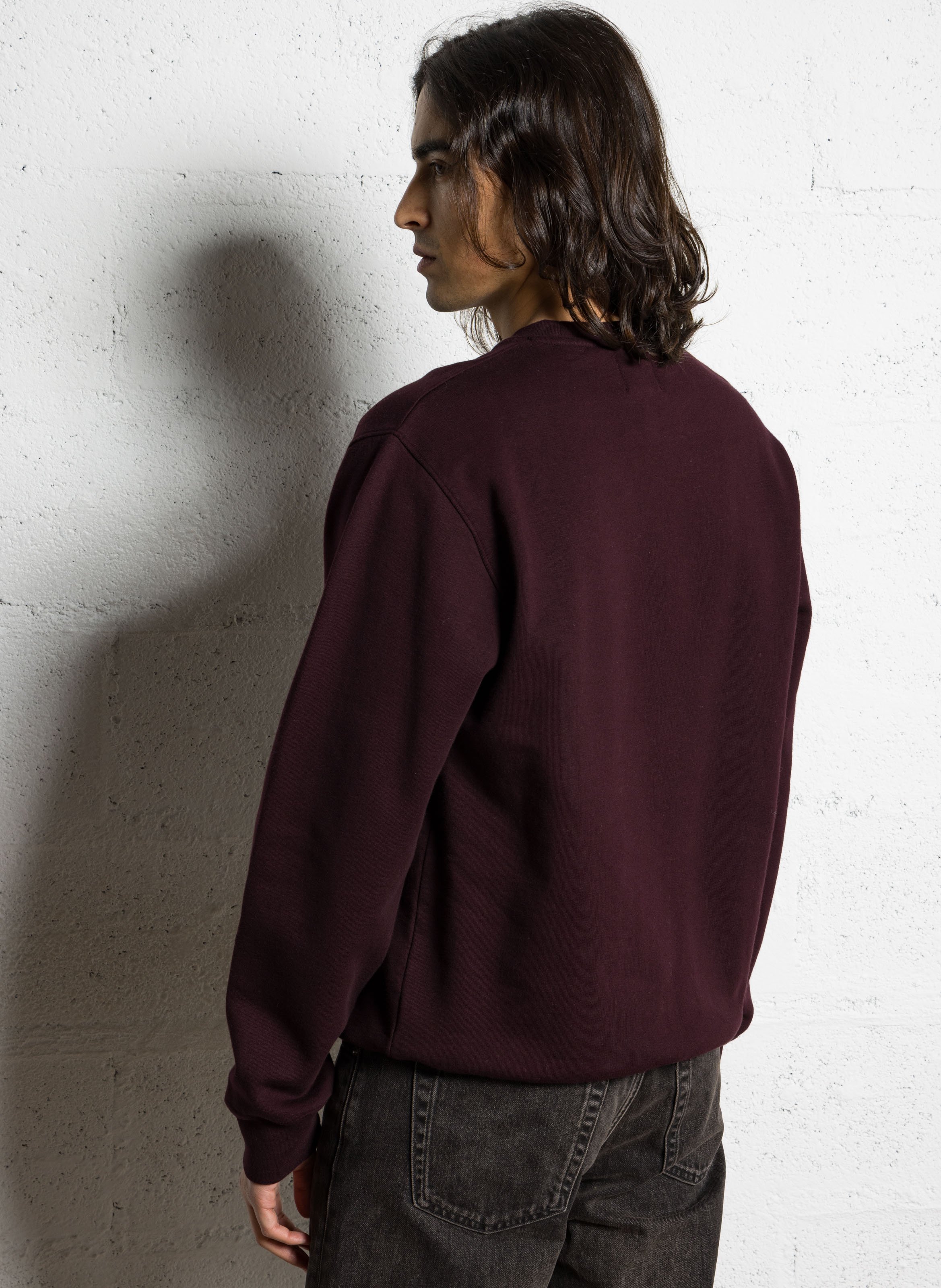 Rundhals-Sweatshirt aus Bio-Baumwolle, Regular Fit COLORFUL STANDARD Rot