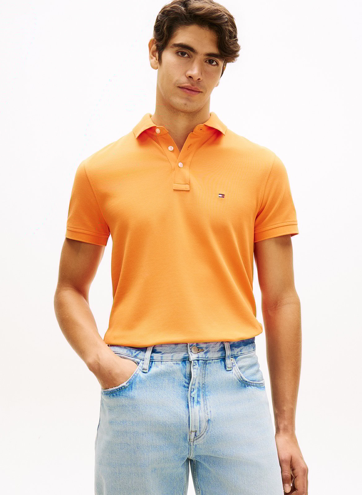 Polo slim-fit en coton bio TOMMY HILFIGER