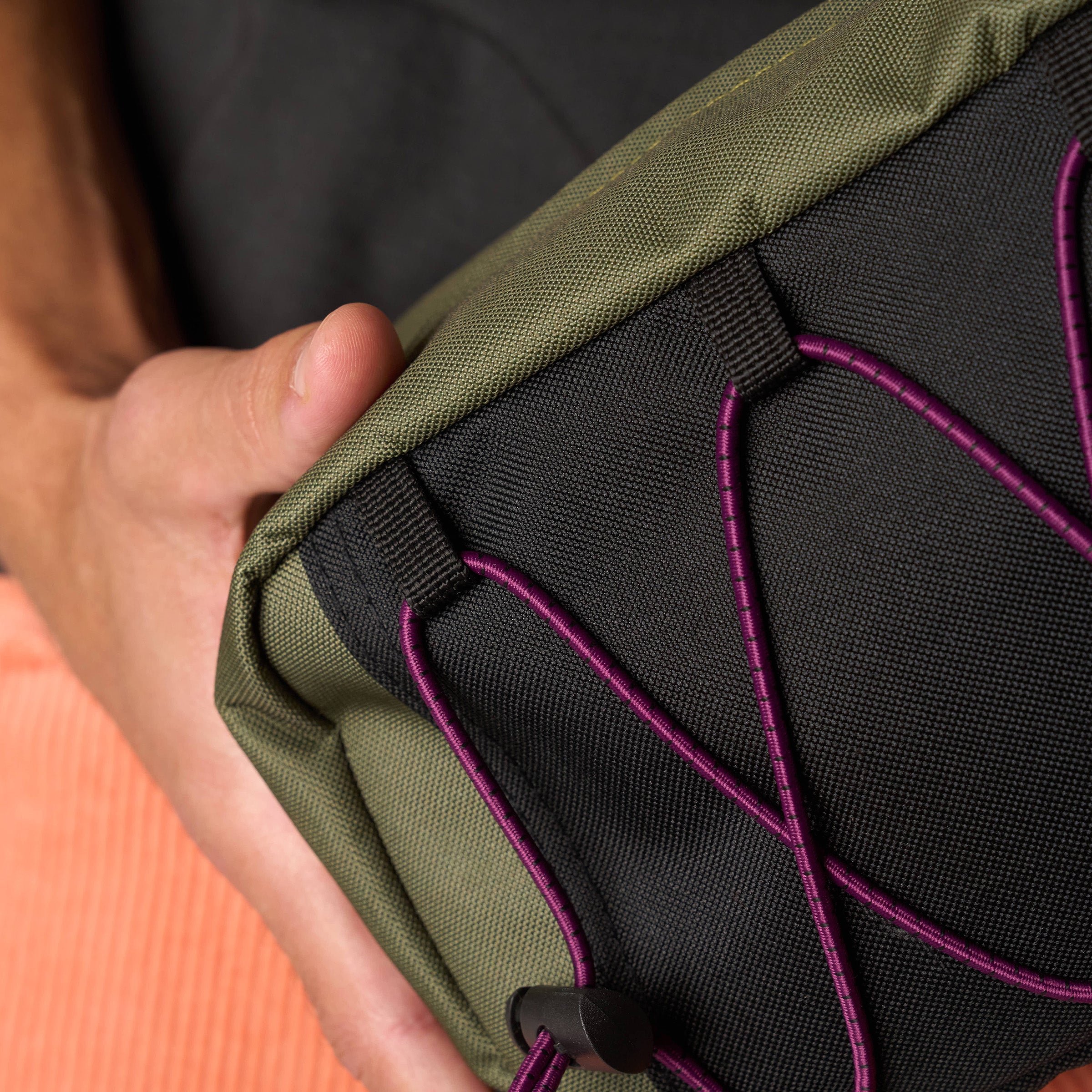 Recycled polyester toiletry bag BILLYBELT Khaki