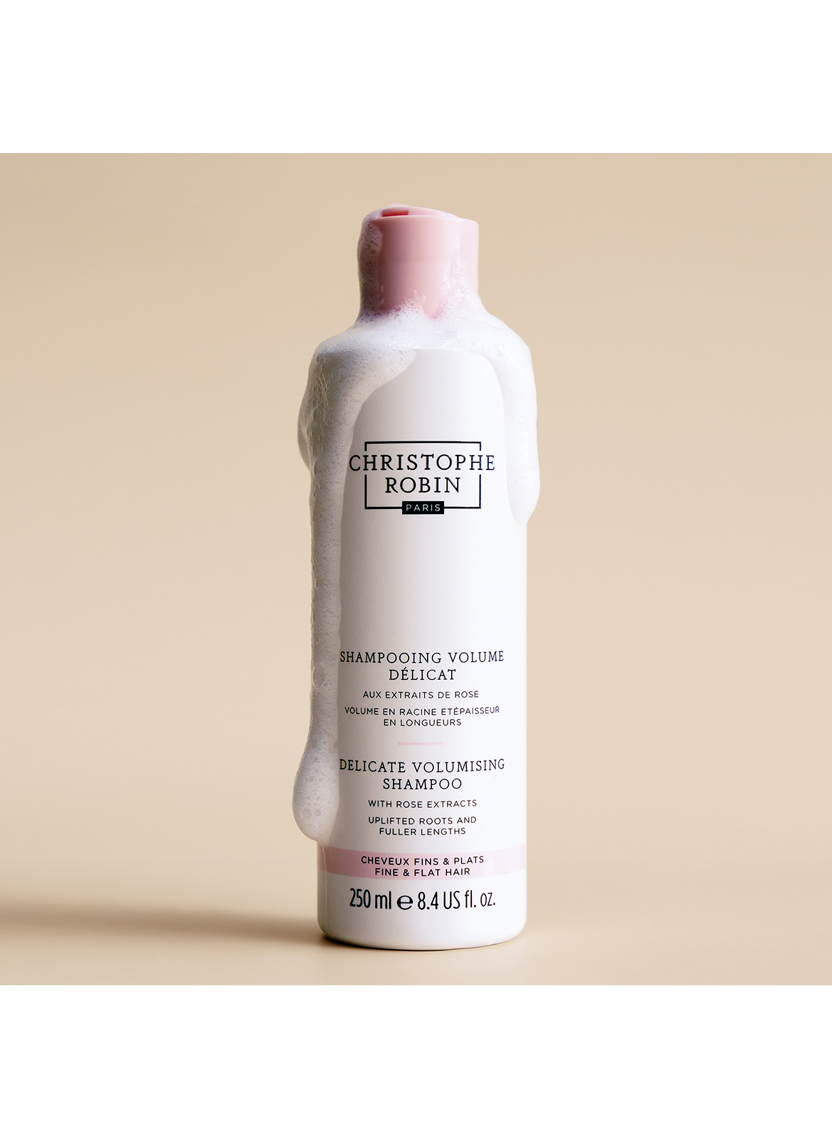 Cleansing Volumising Shampoo - Volumenshampoo mit Rosenextrakten CHRISTOPHE ROBIN No color