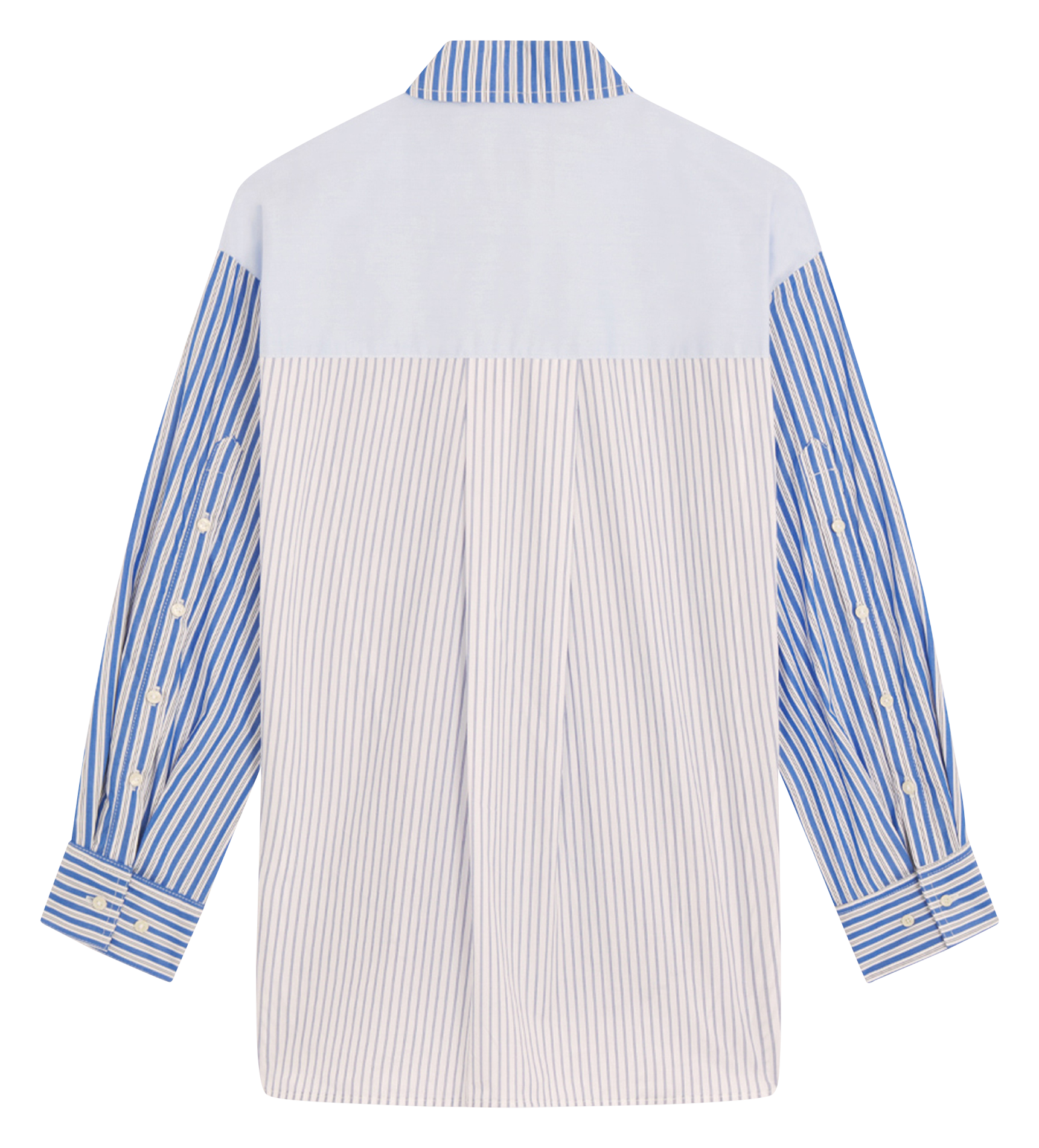 Chemise oversize boutonnée à rayures ROSEANNA Bleu
