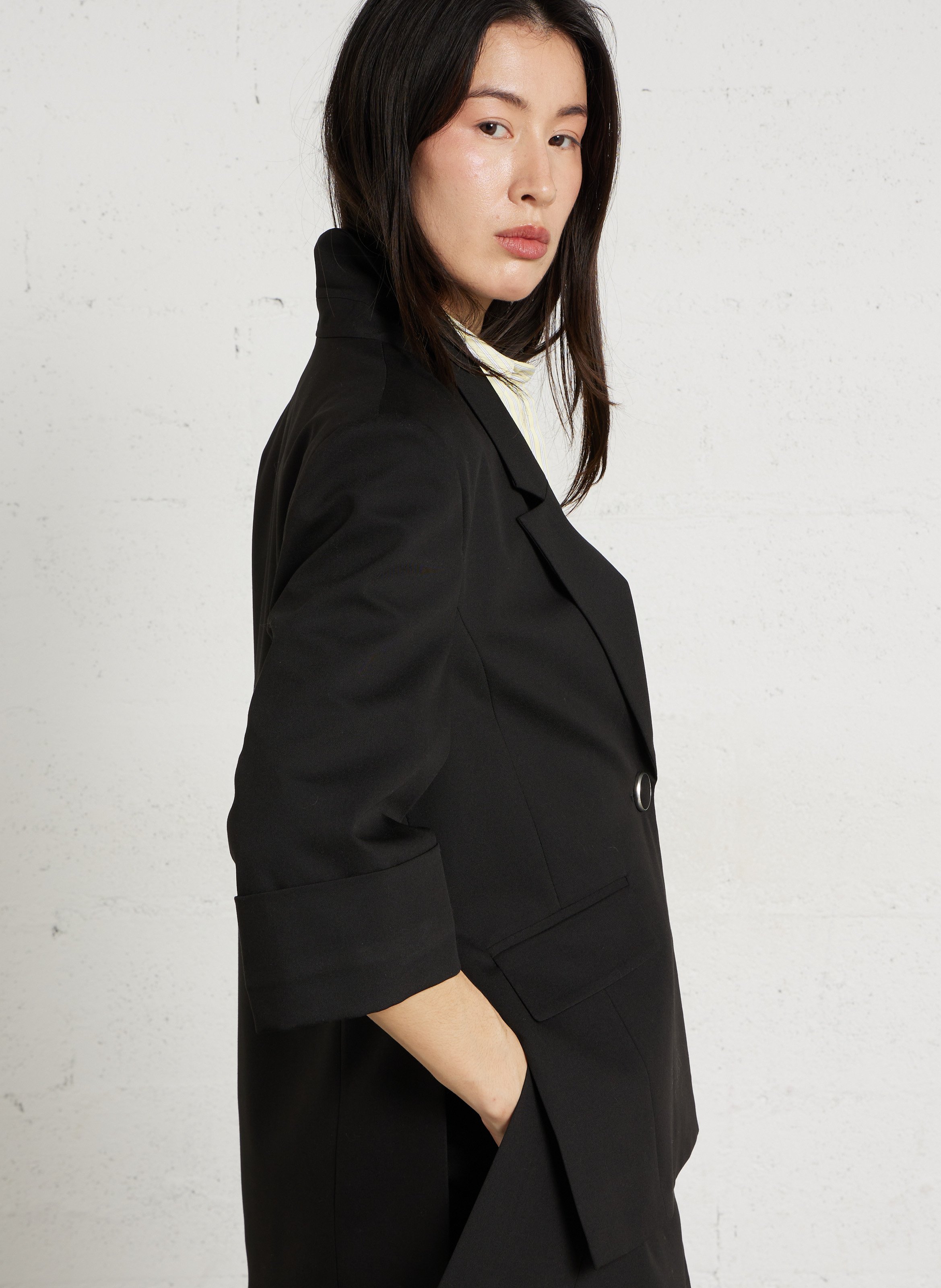 Blazer droit col tailleur  IMPERIAL Noir