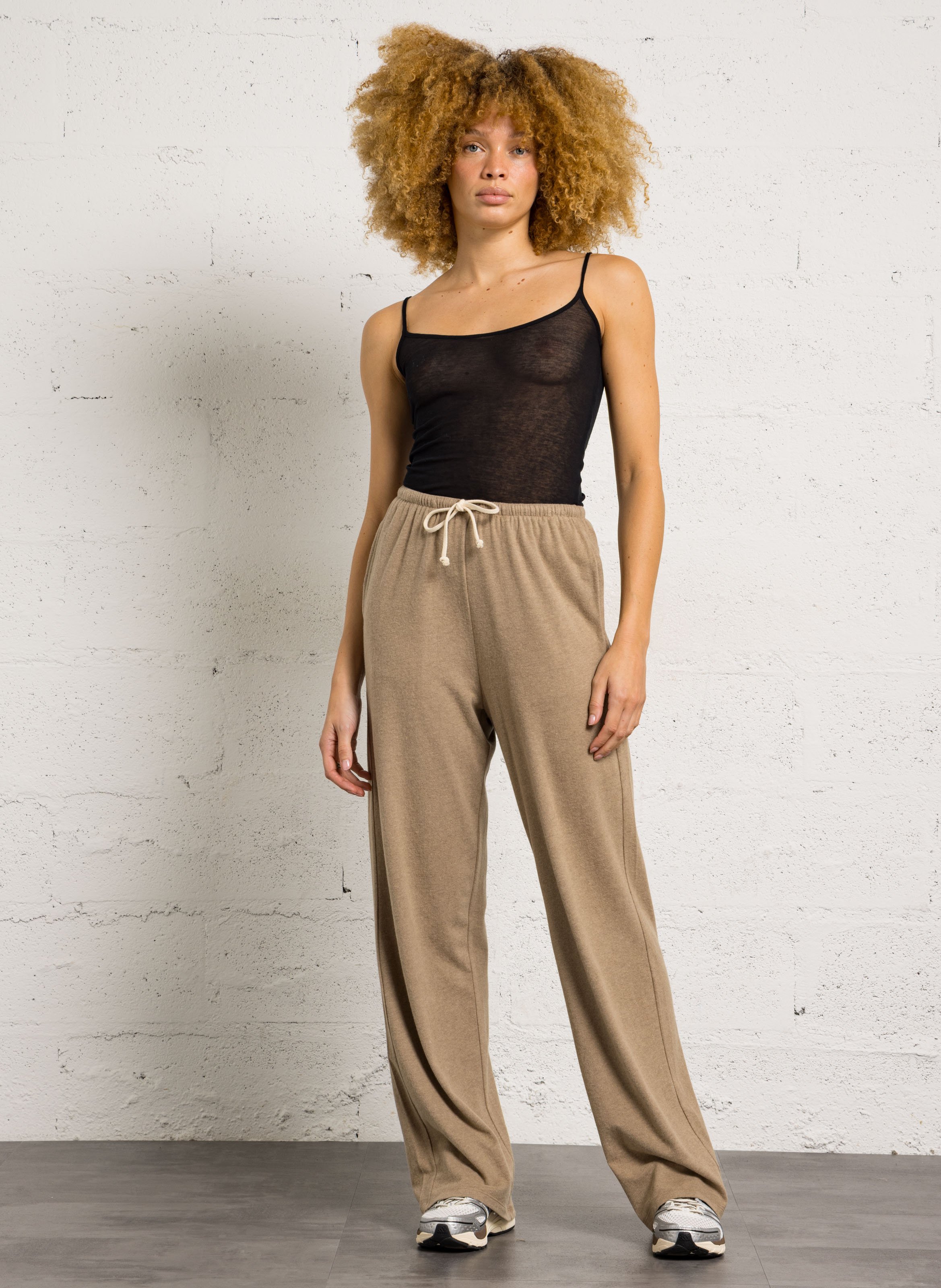 Jogging en coton mélangé AMERICAN VINTAGE Marron