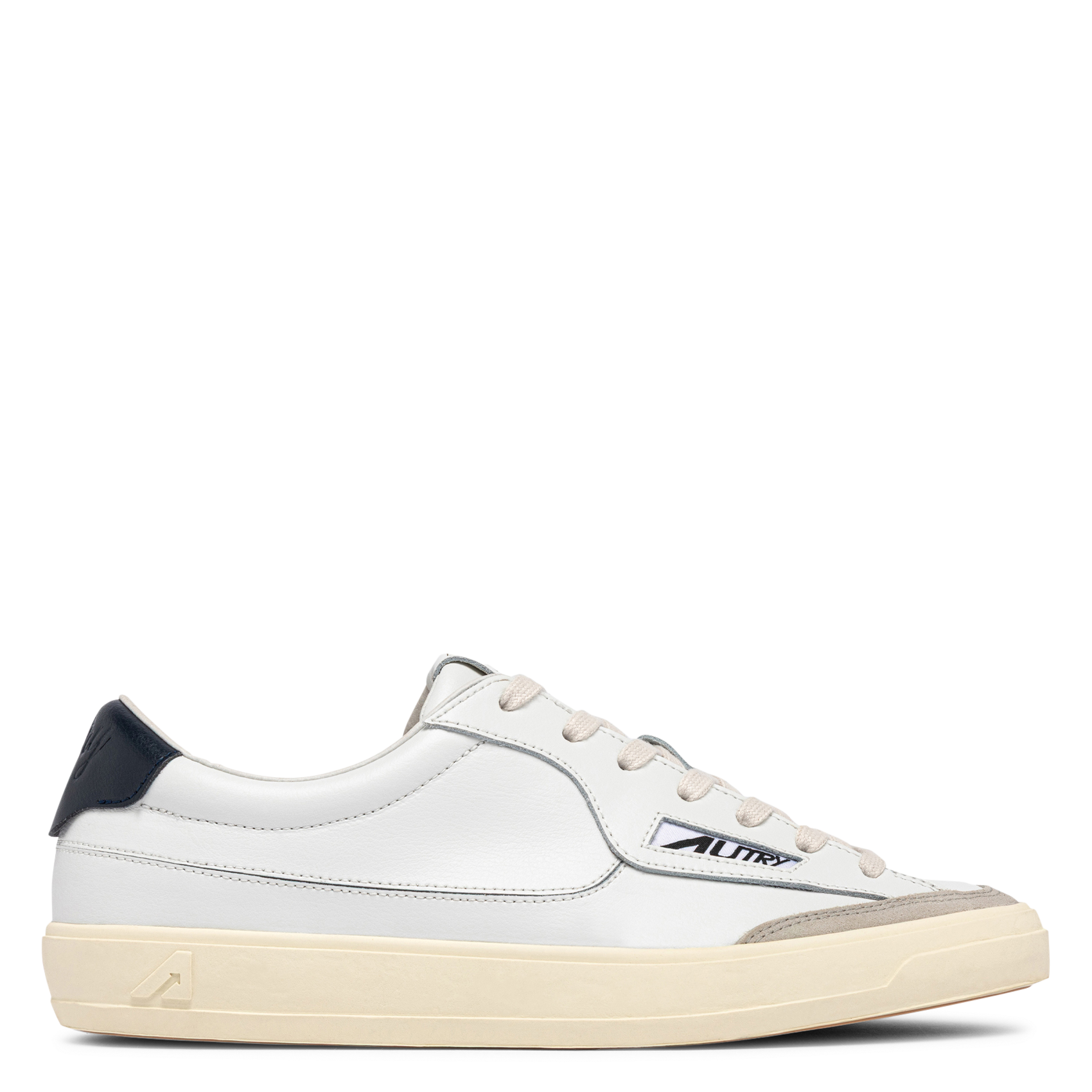 Lage baskets van leermix AUTRY Blauw