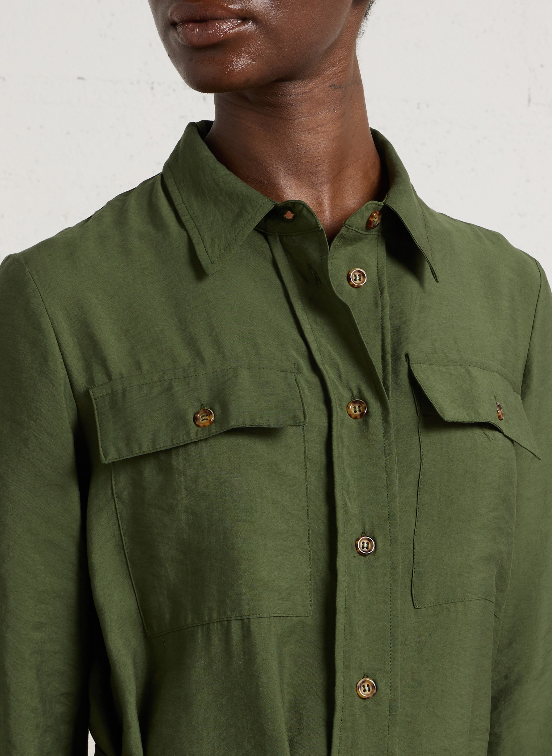 Shirt dress MAISON 123 Khaki