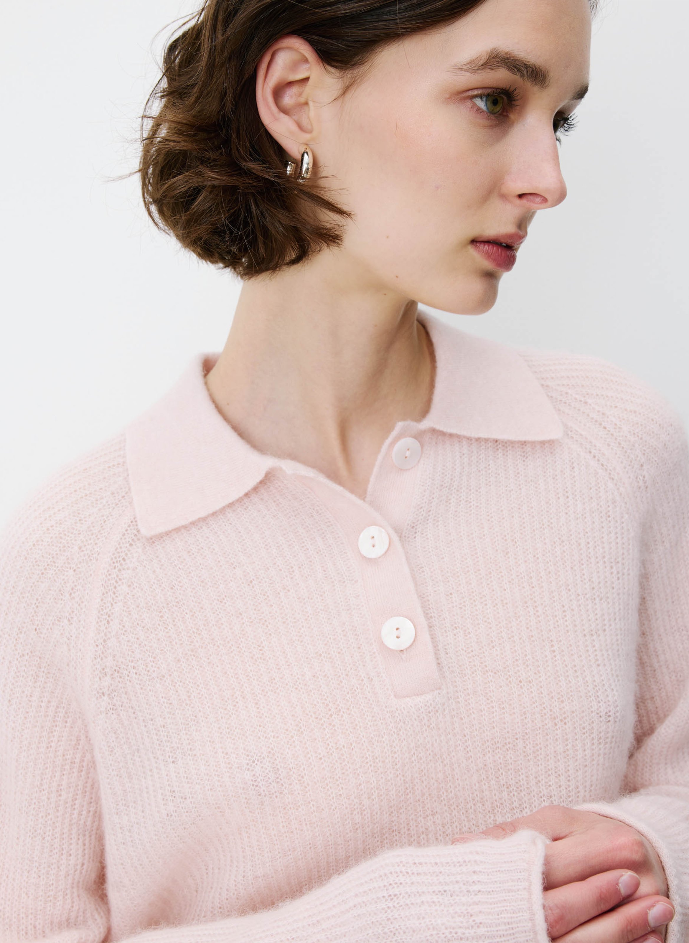 Pull oversize en laine mélangée GRACE ET MILA Beige