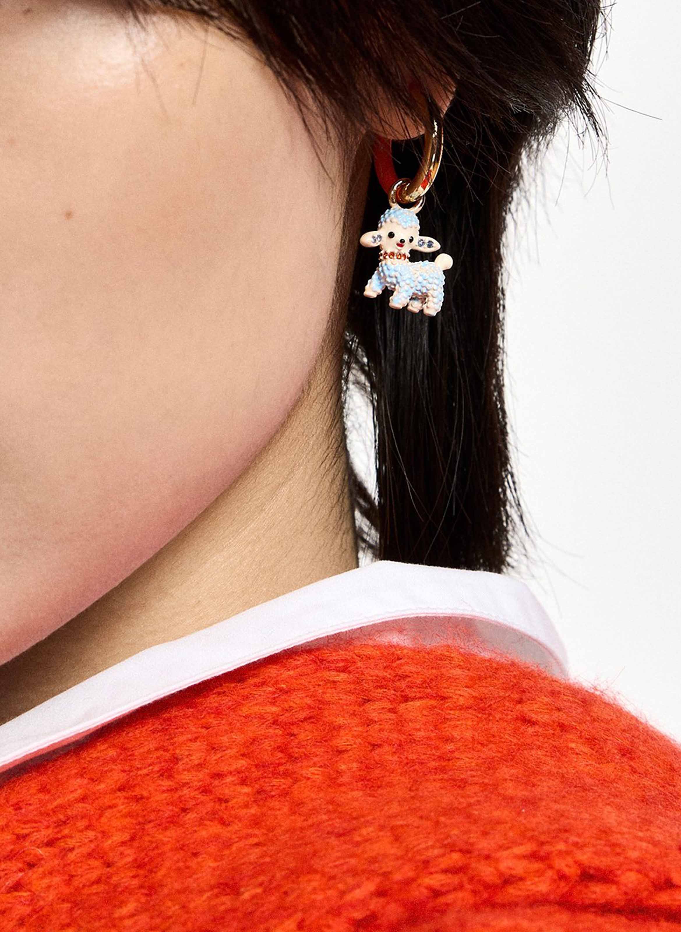 Dangling costume earrings ESSENTIEL ANTWERP Golden