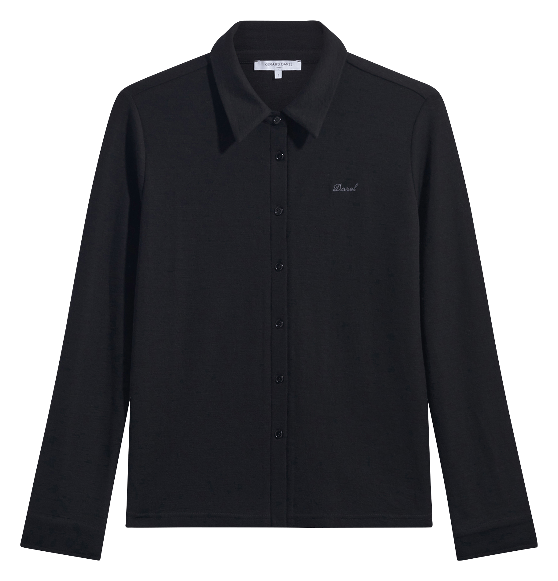 Rechte wollen blouse GERARD DAREL Zwart
