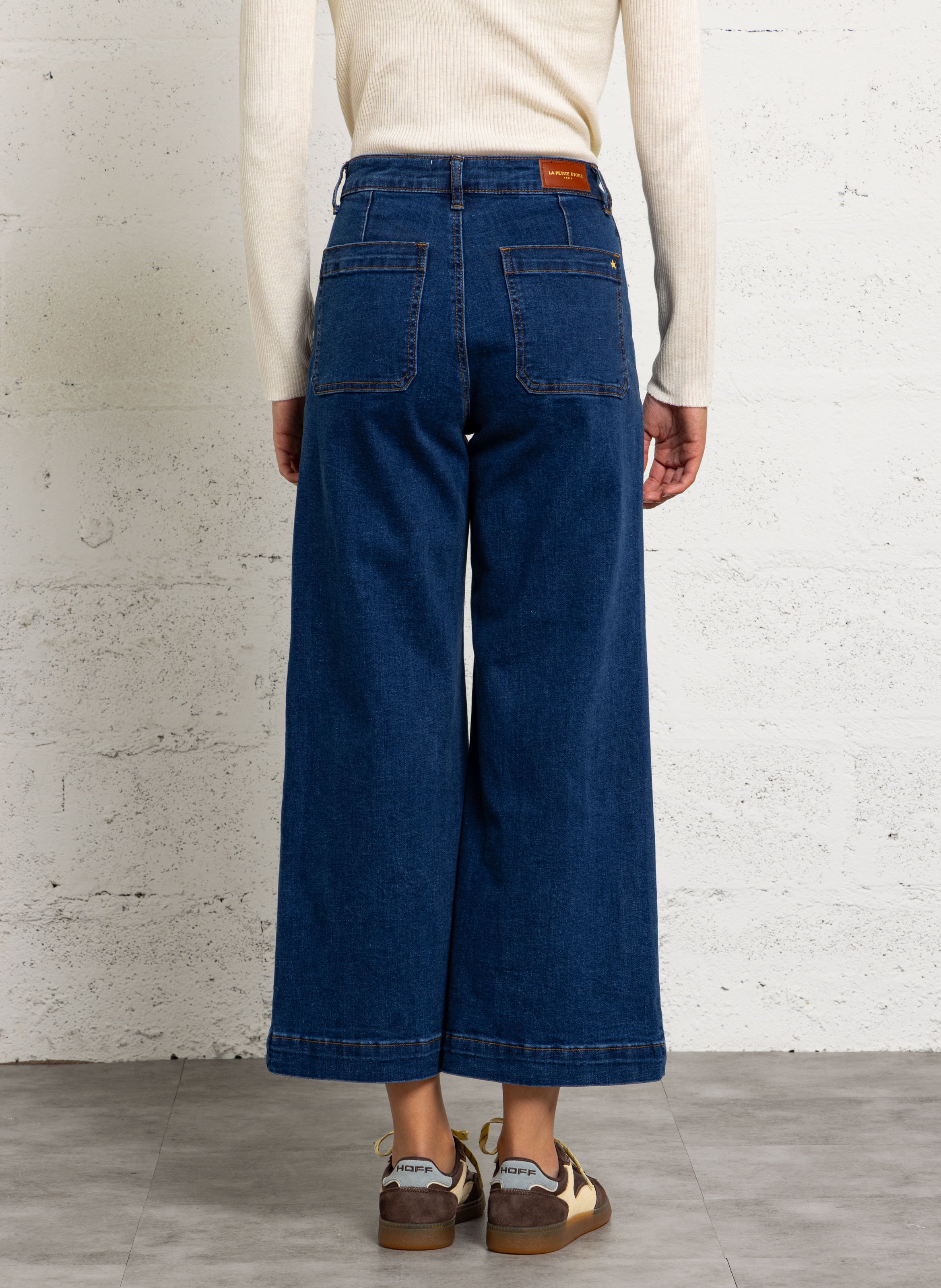Jean taille haute évasée LA PETITE ETOILE Jean brut