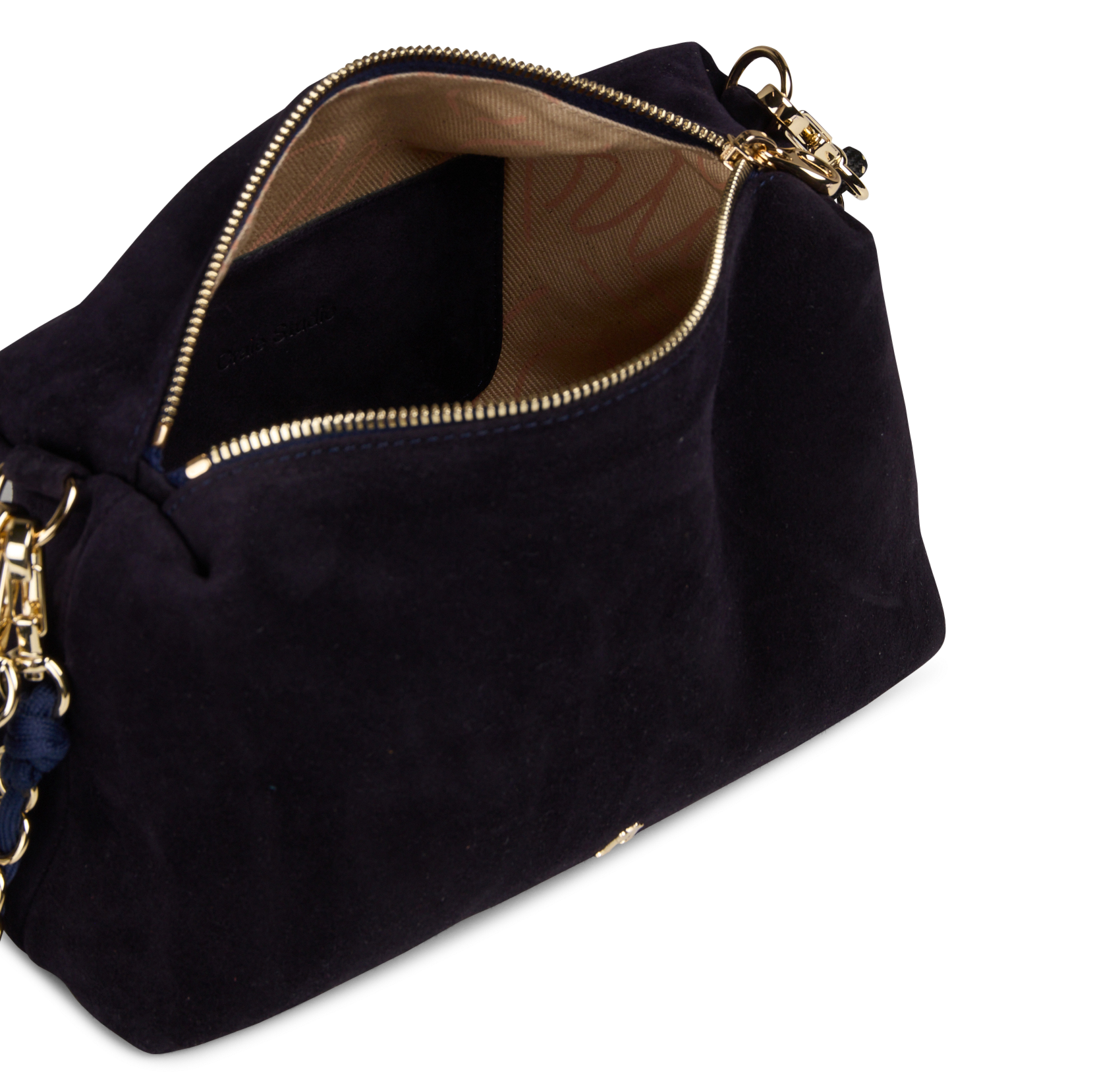 Sac bandoulière en cuir de chèvre | Bleu CRAIE STUDIO Femme