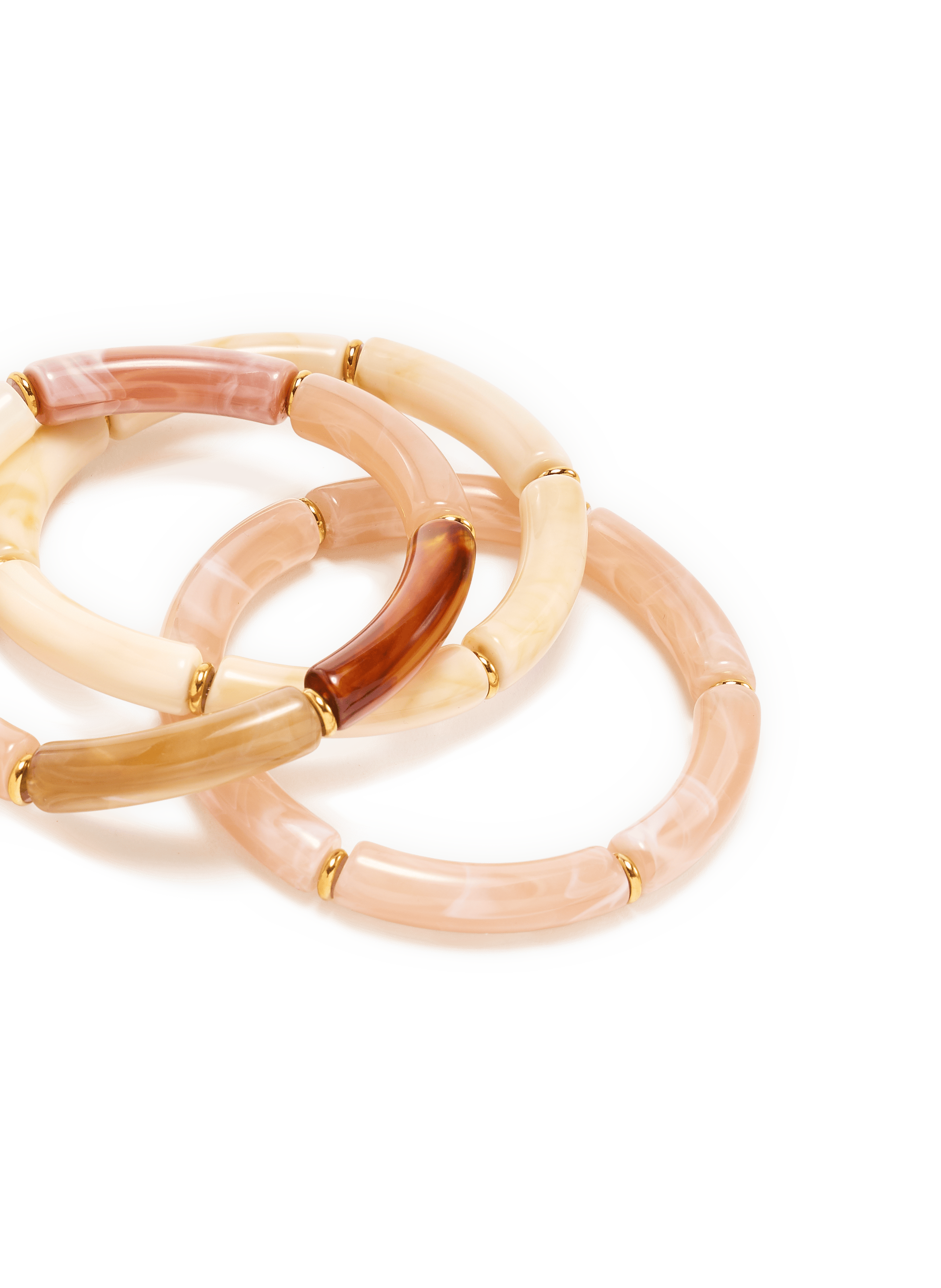 Set of resin bracelets AU PRINTEMPS PARIS Pink