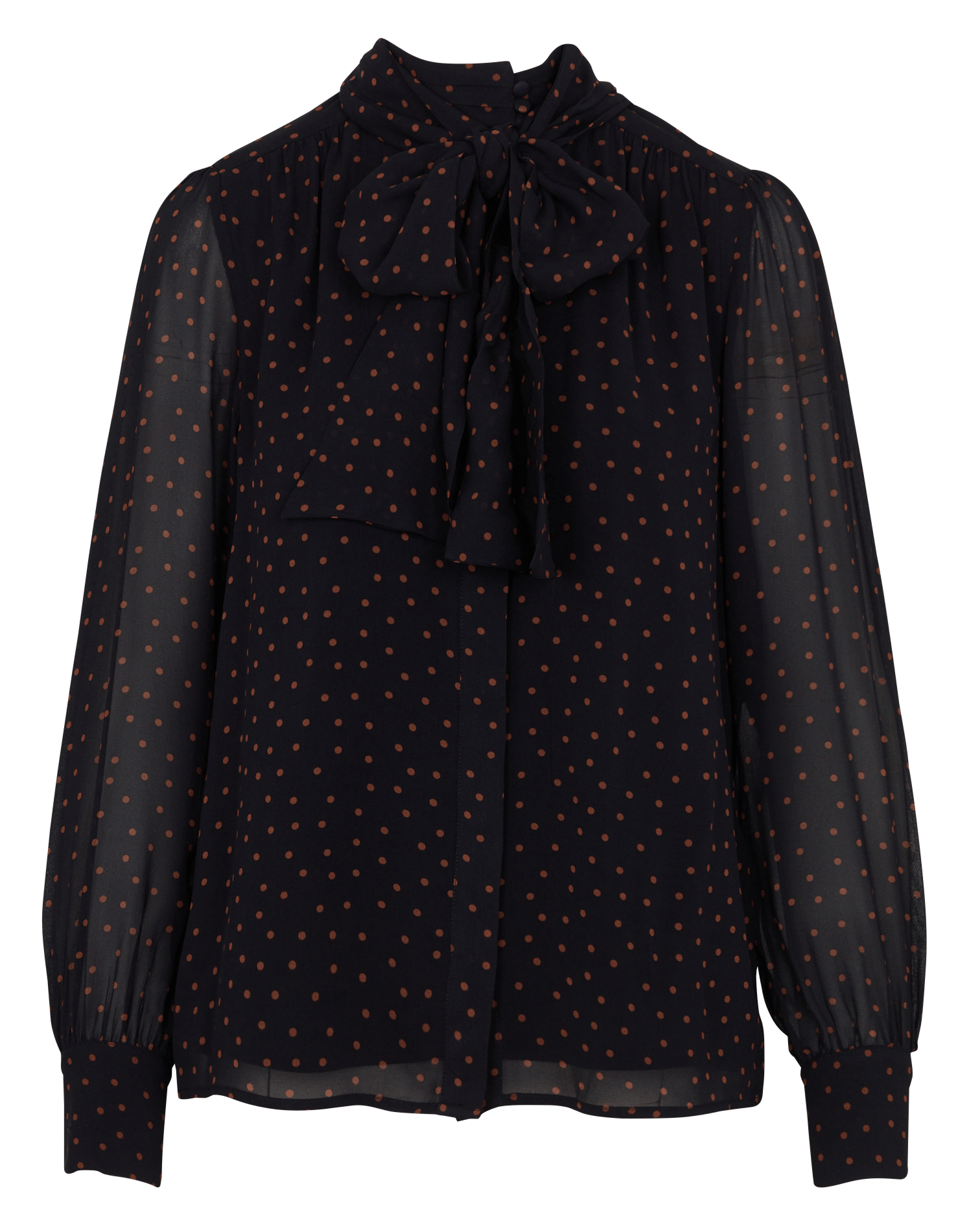 Top met strikkraag MAISON 123 Blauw