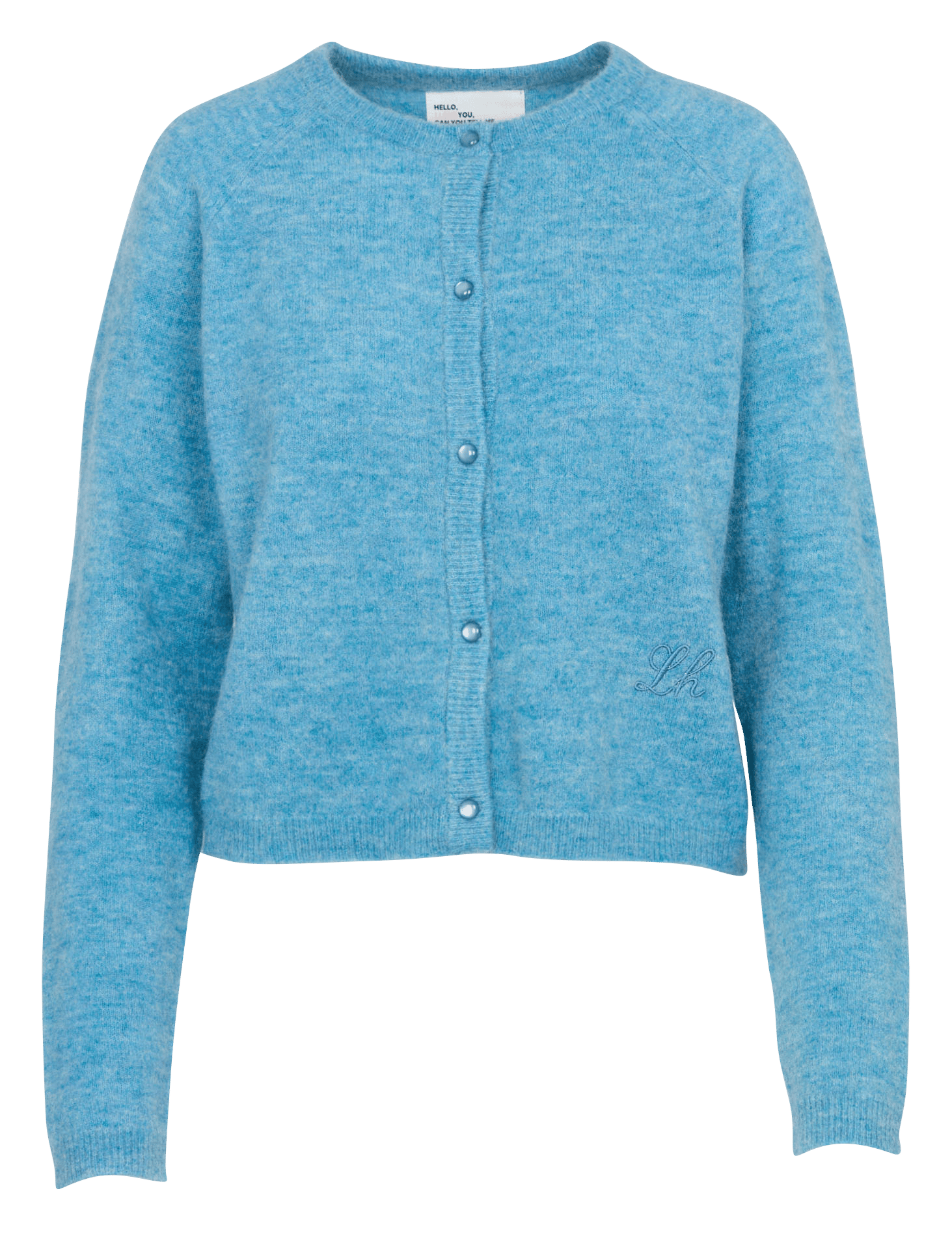 Gilet court boutonné à manches longues LEON & HARPER