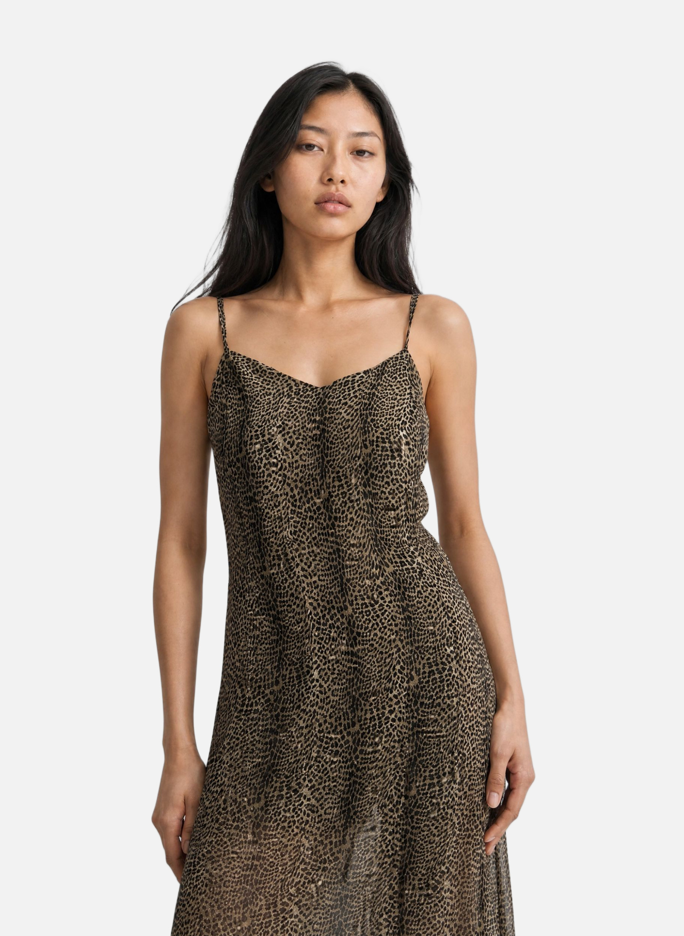 Long leopard-print dress THE KOOPLES Multicolored