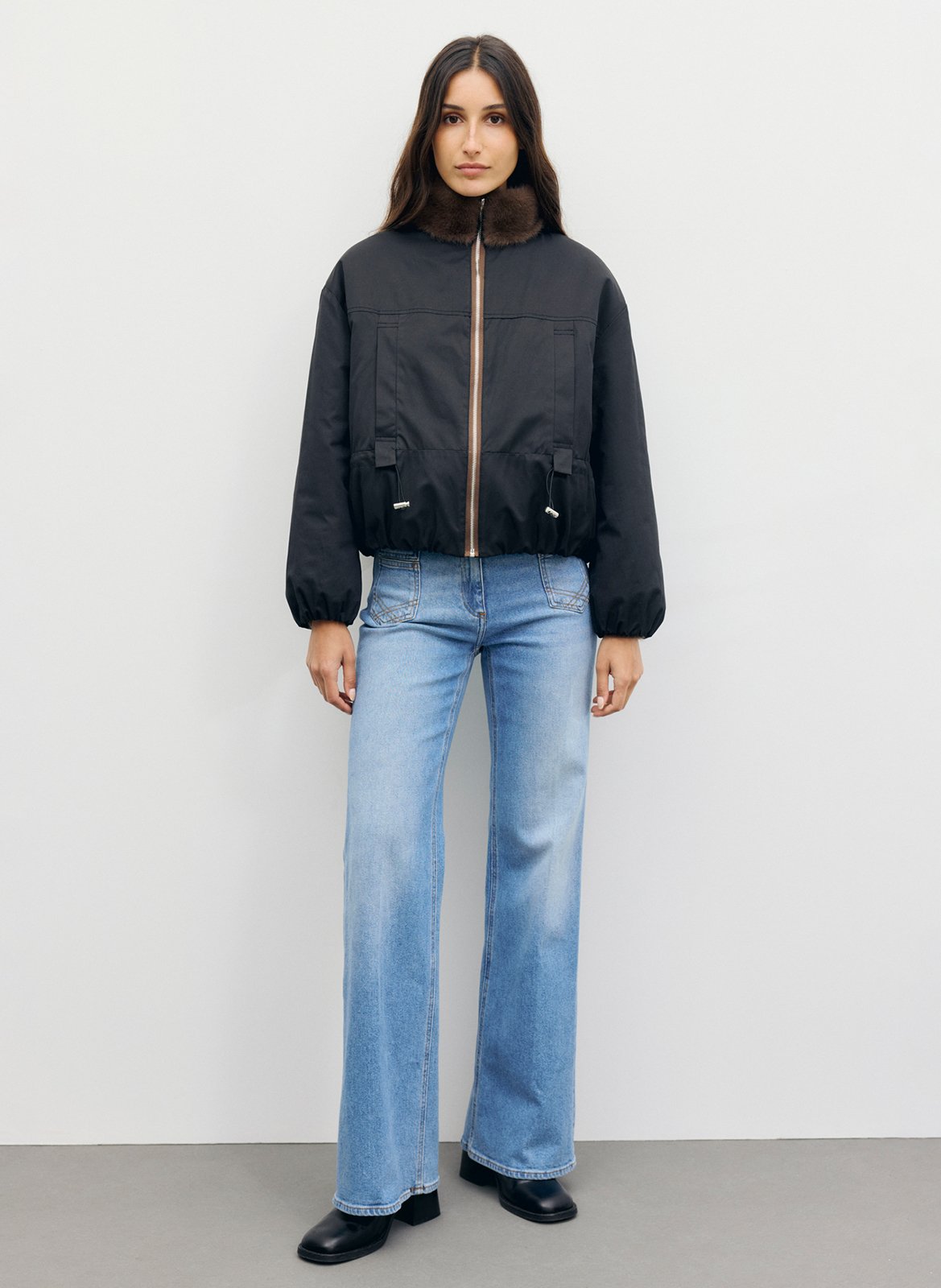 Manteau réversible effet fourrure GERARD DAREL Bruin