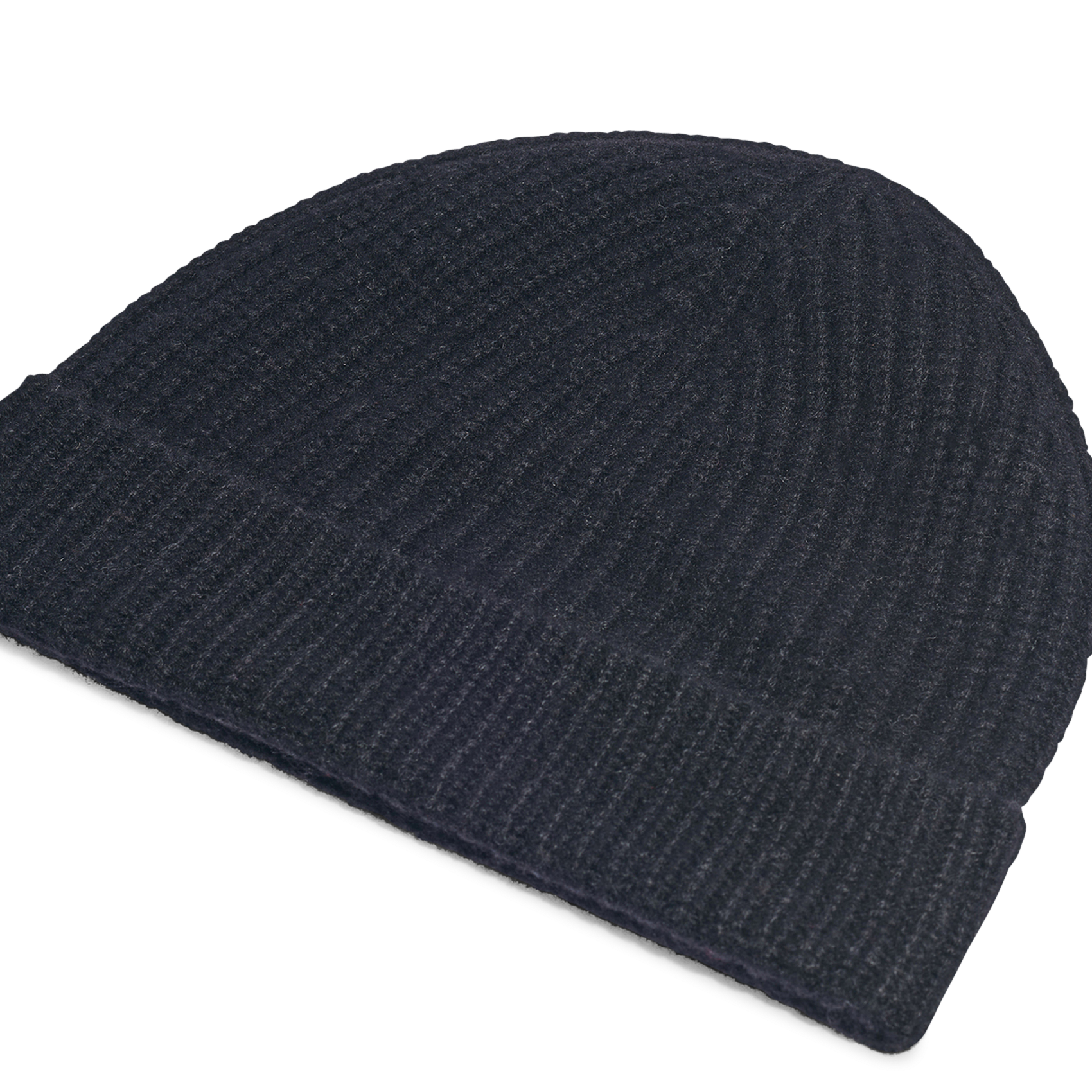 Bonnet à revers côtelé en cachemire GERARD DAREL Noir