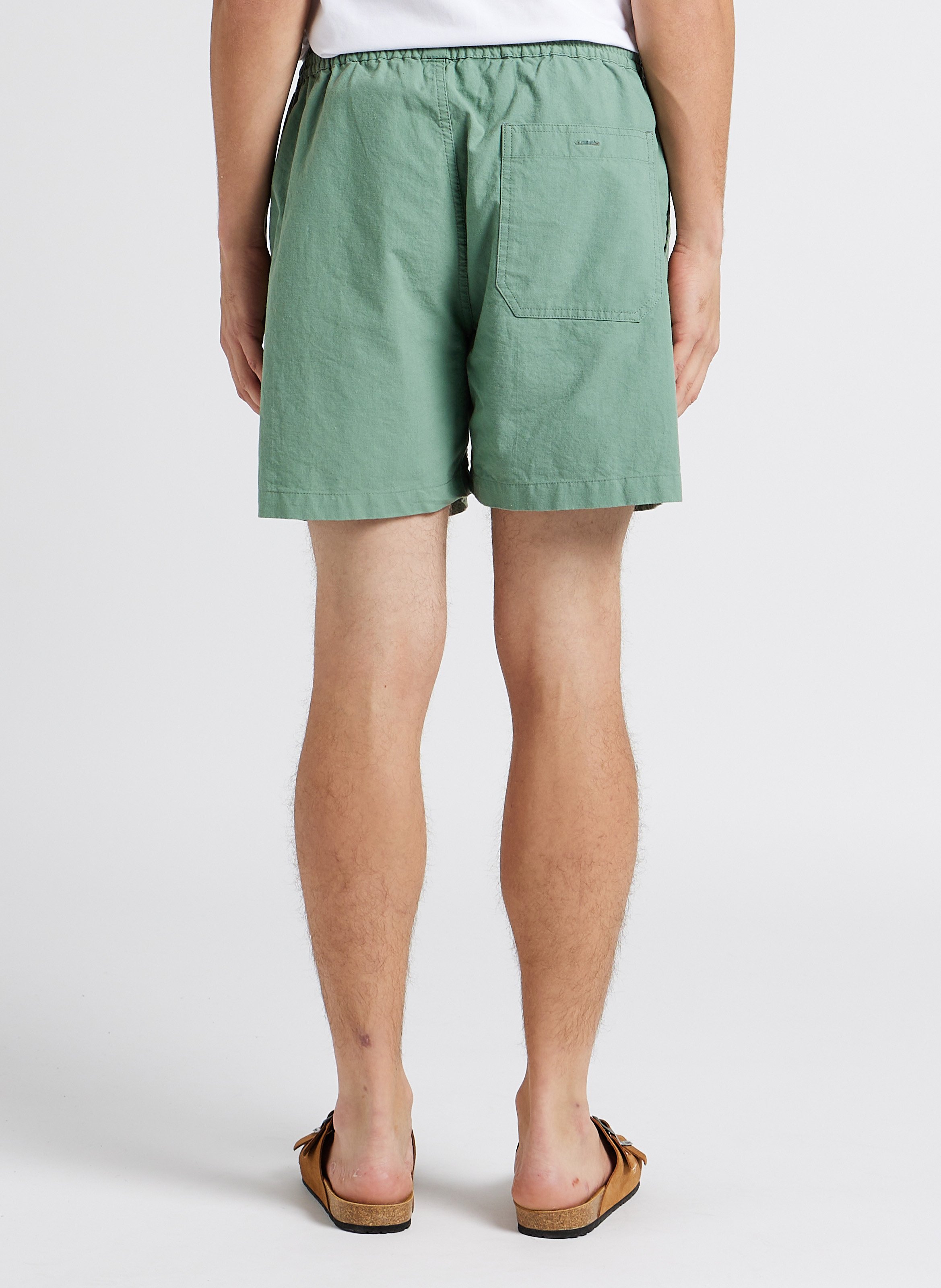Short droit en coton bio mélangé  HOMECORE Vert