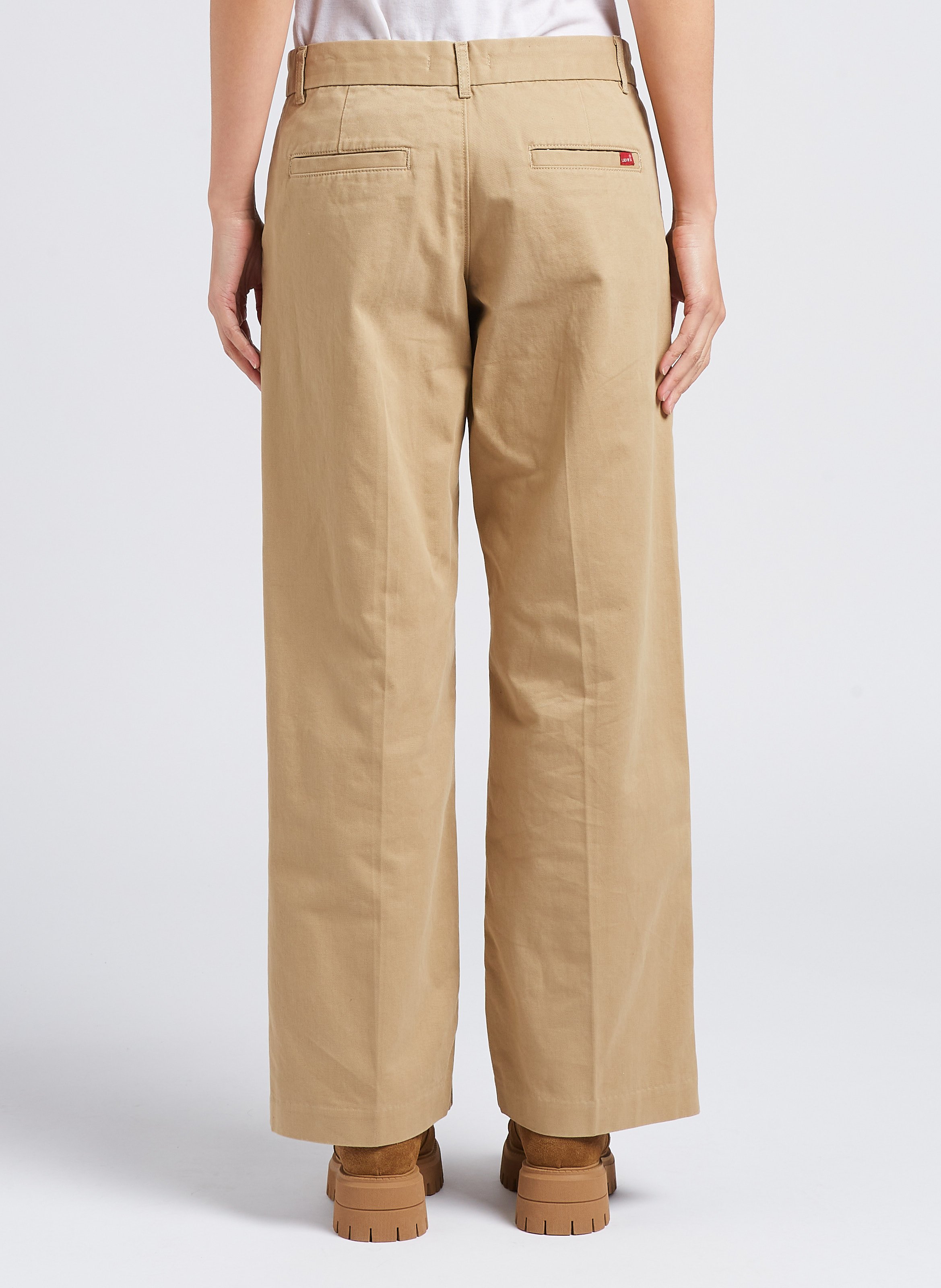 Pantalon droit en coton LEVI'S Beige