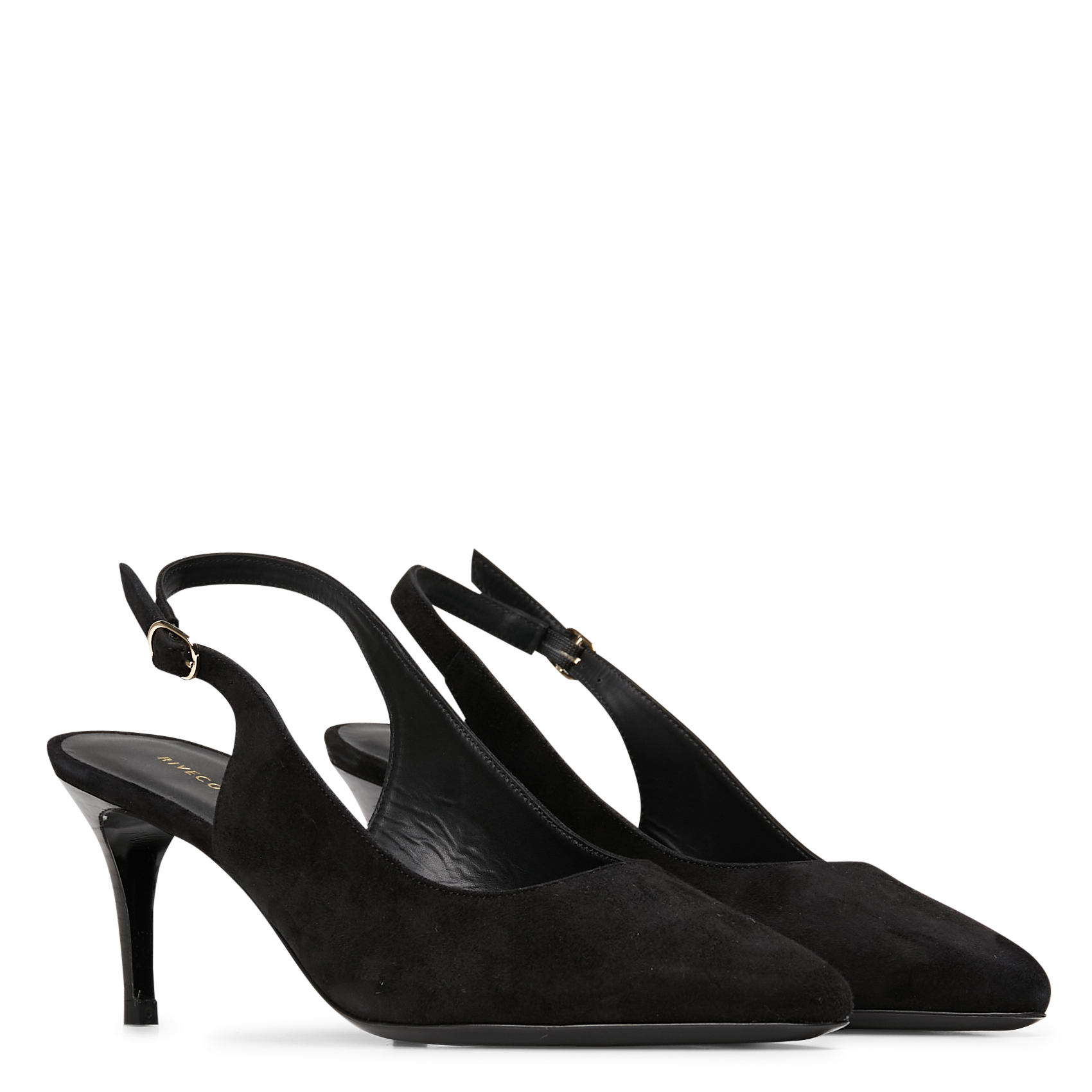 Escaprins en cuir velours RIVECOUR Noir