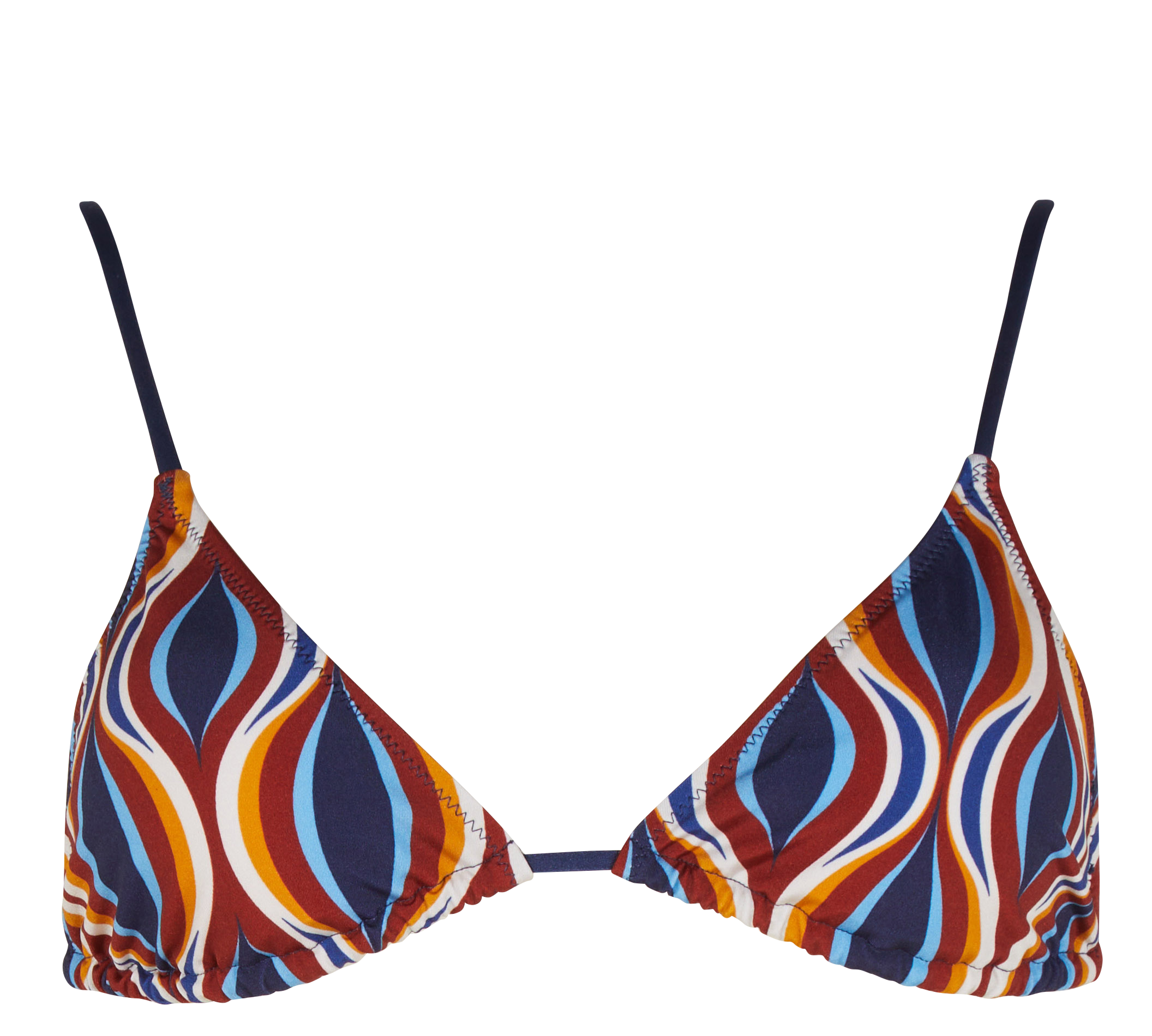 Haut de maillot de bain imprimé triangle ROBIN COLLECTION Multicolore