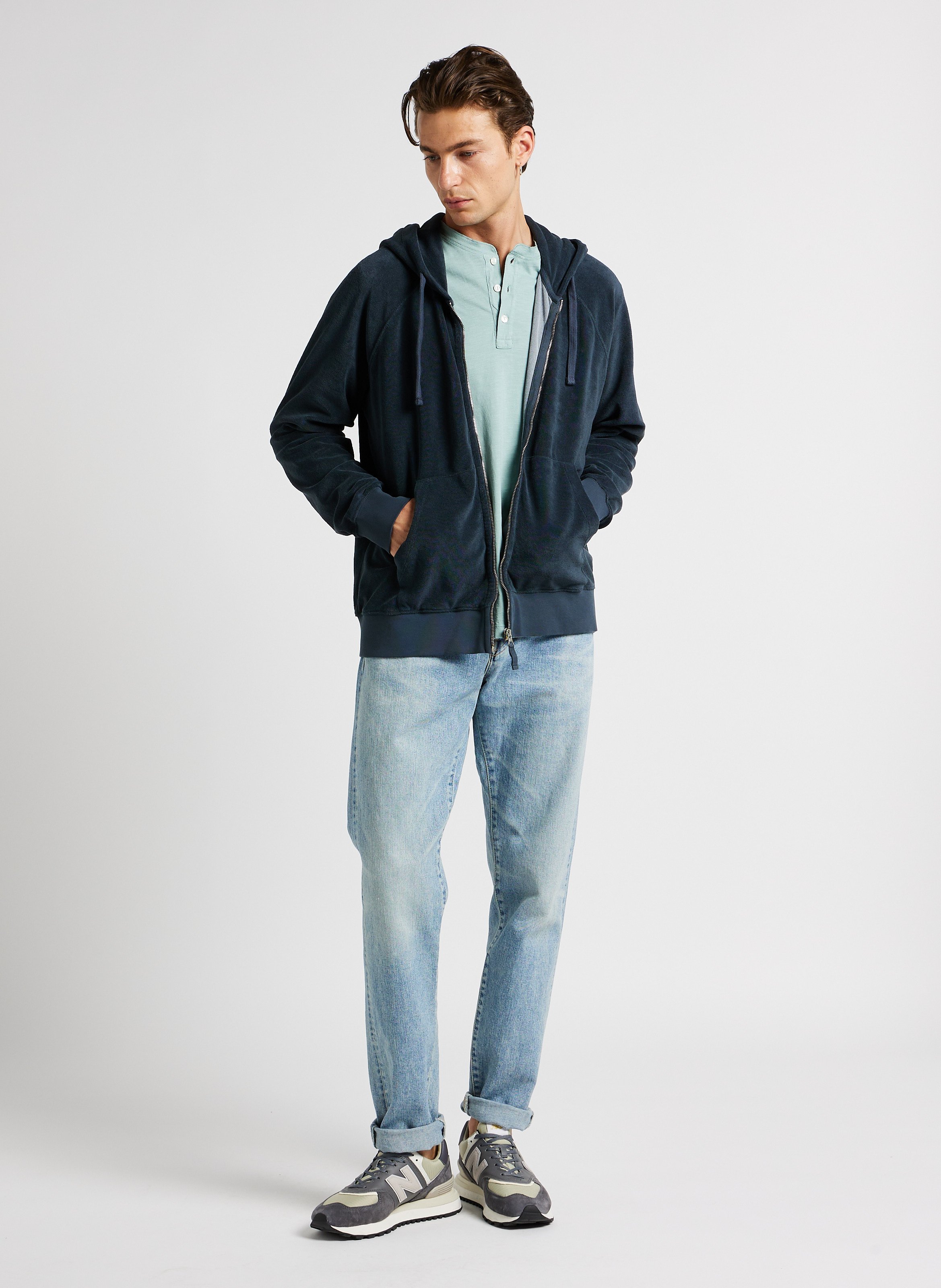 Tapered cotton jeans EDWIN Blue