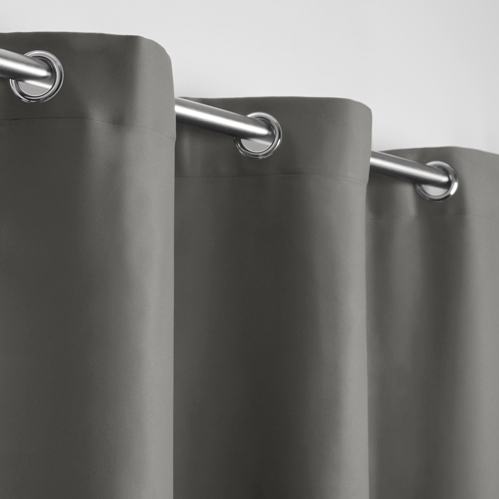 NIGHT - Blackout curtain with eyelets MADURA Grey