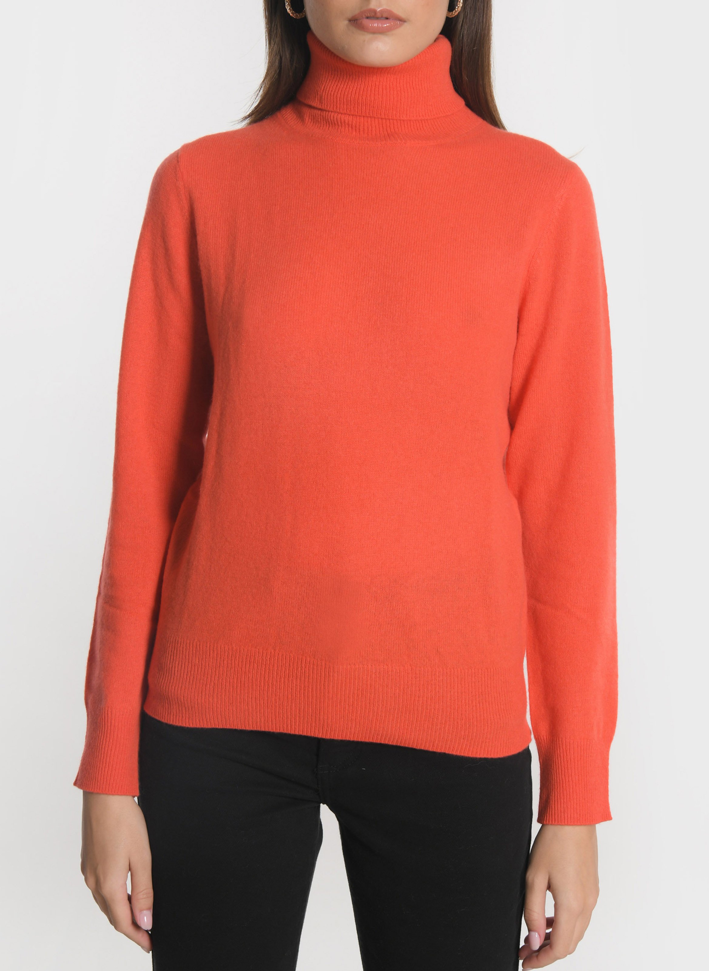 CLAUDIE PIERLOT Orange Cashmere Crewneck store