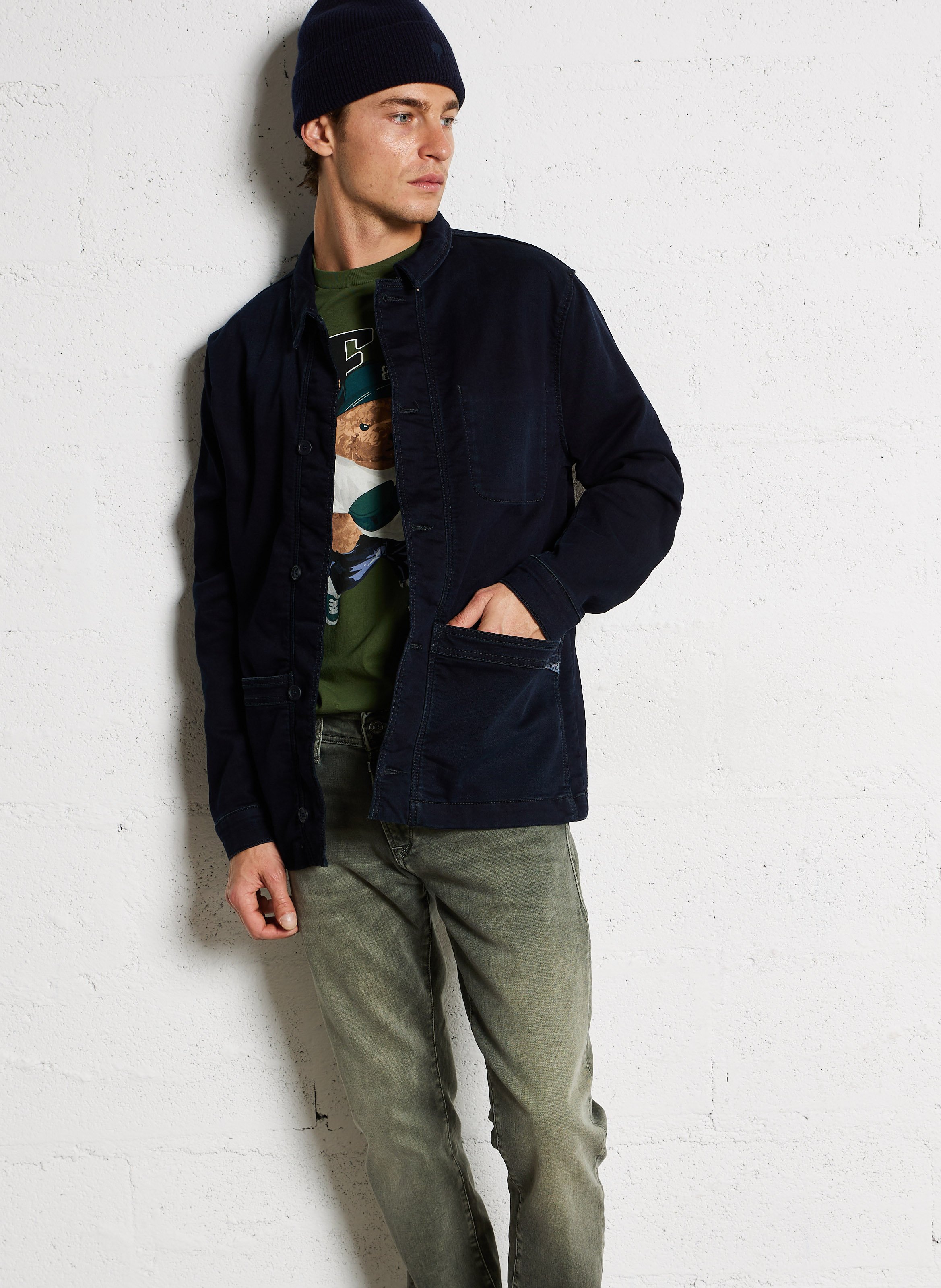 Boots van gemengd leer - Look 1