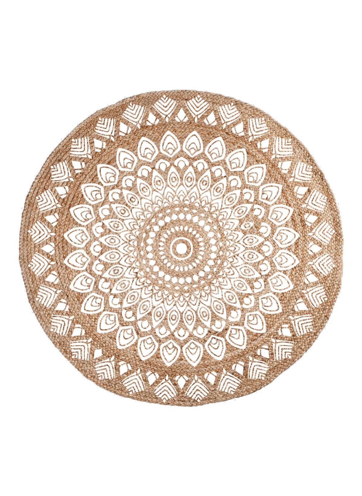 Printed cotton living room rug TODAY LINGE DE MAISON Multicolored