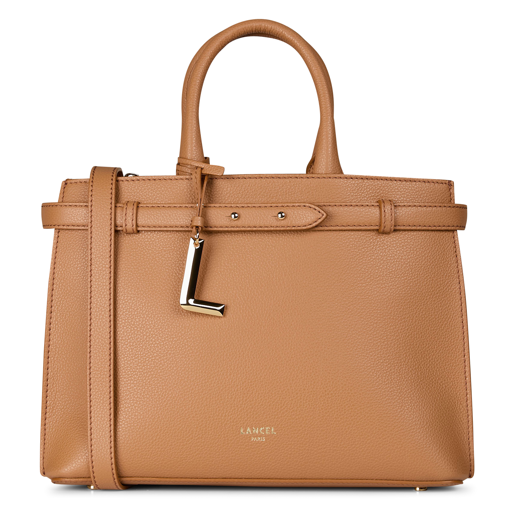 Sac bandoulière en cuir LANCEL Beige