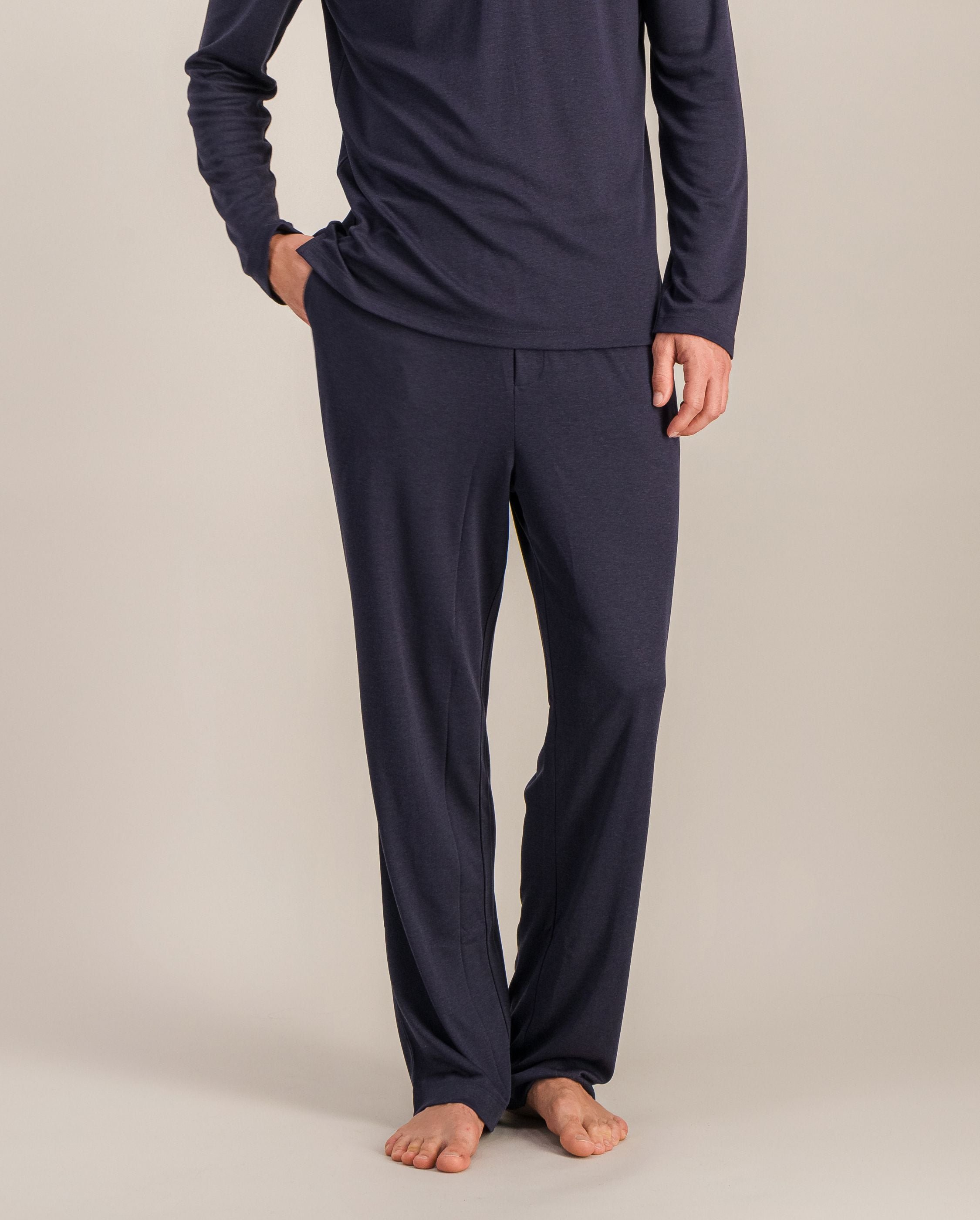 Men's pajama bottoms, navy ANGARDE Blue