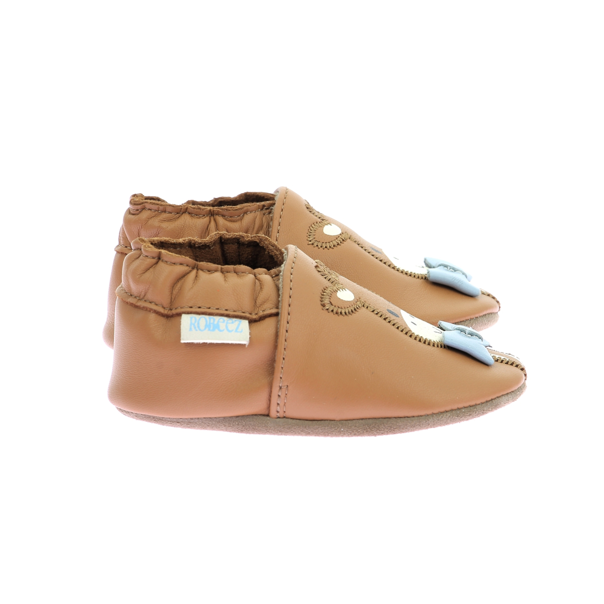 Chaussons Robeez Mixte Enfant Camel 25/26 EU - Cuir Souple