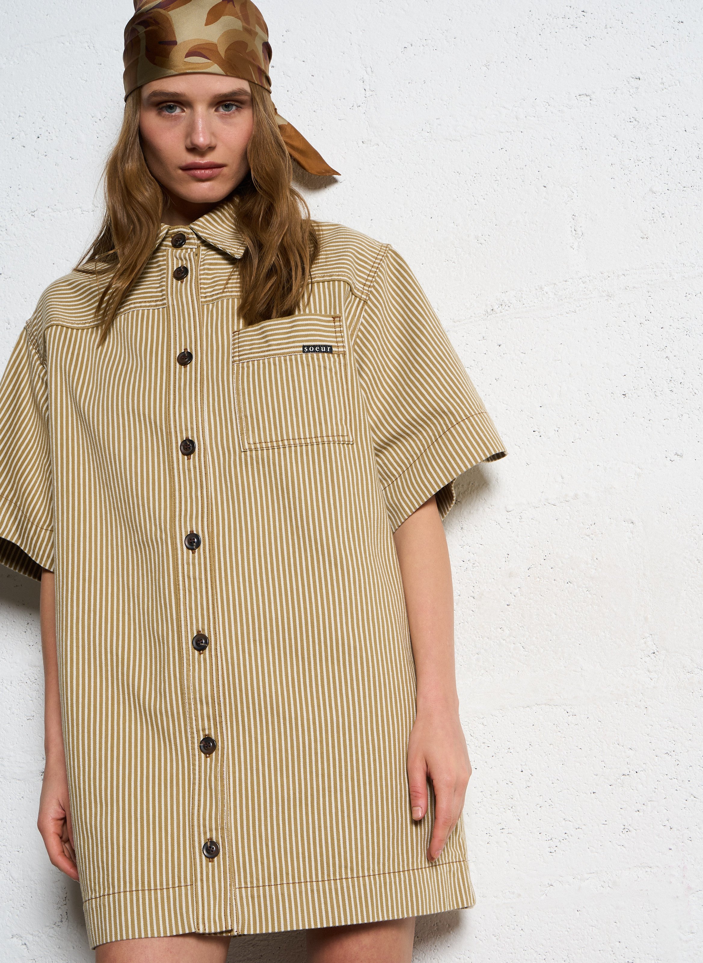 Jurk Fem creme/beige