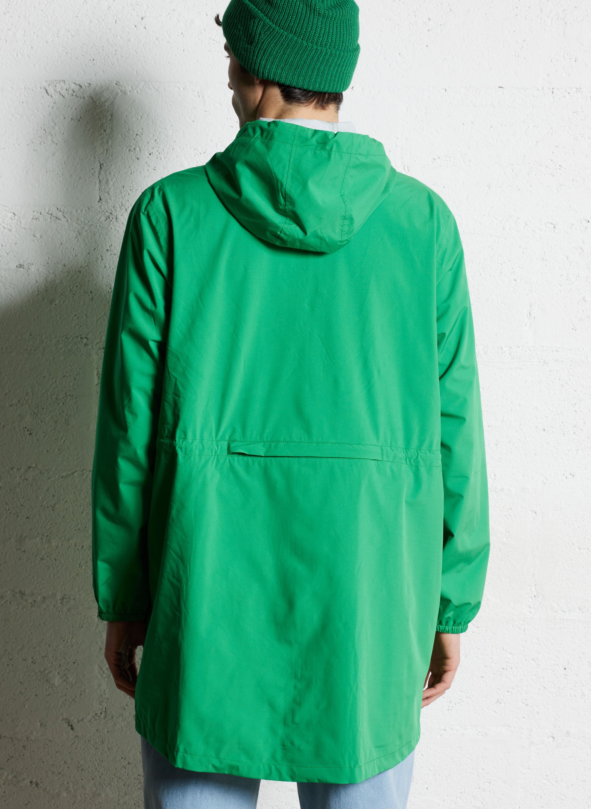 Imperméable long à capuche convertible FLOTTE Vert