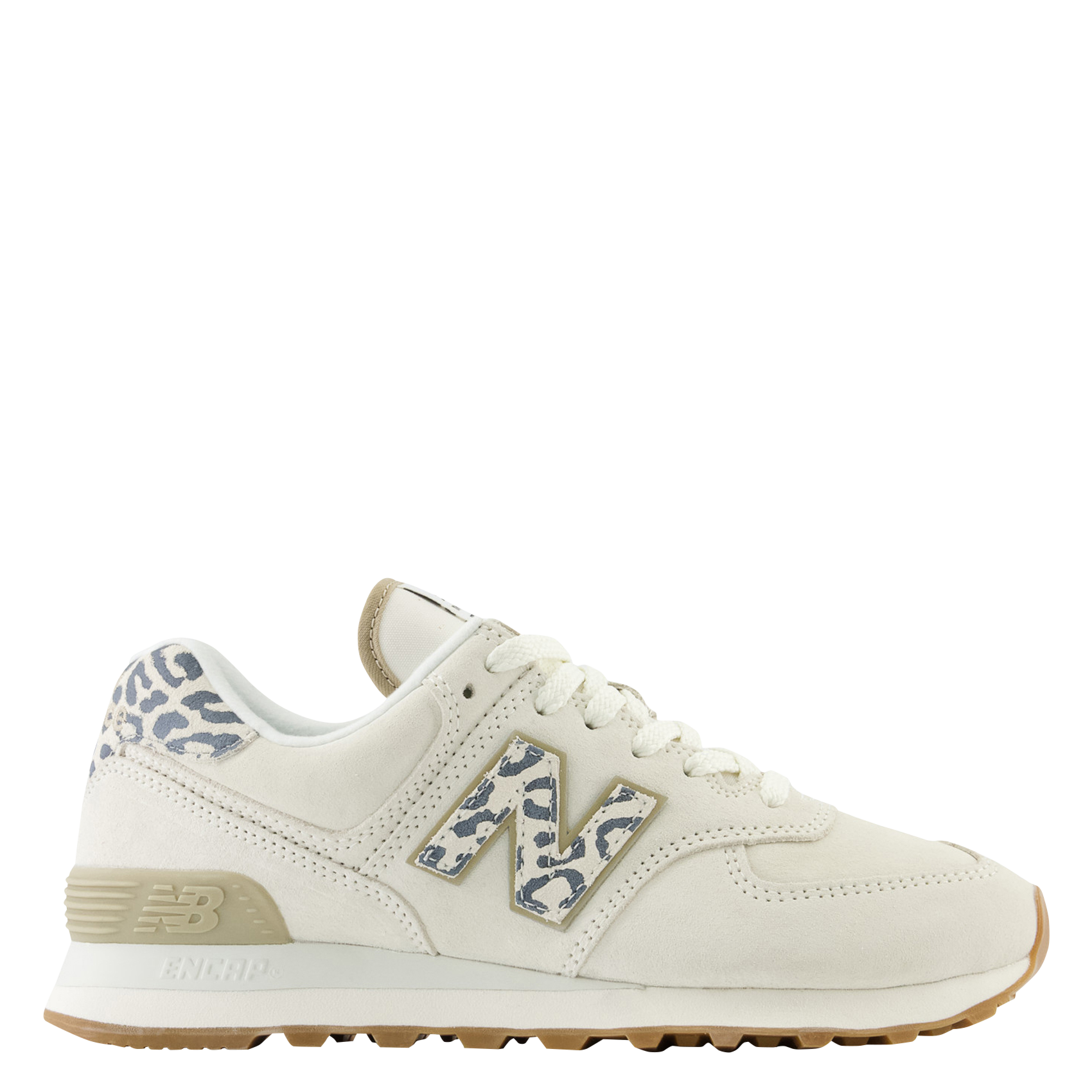 Low-top mixed leather sneakers NEW BALANCE White