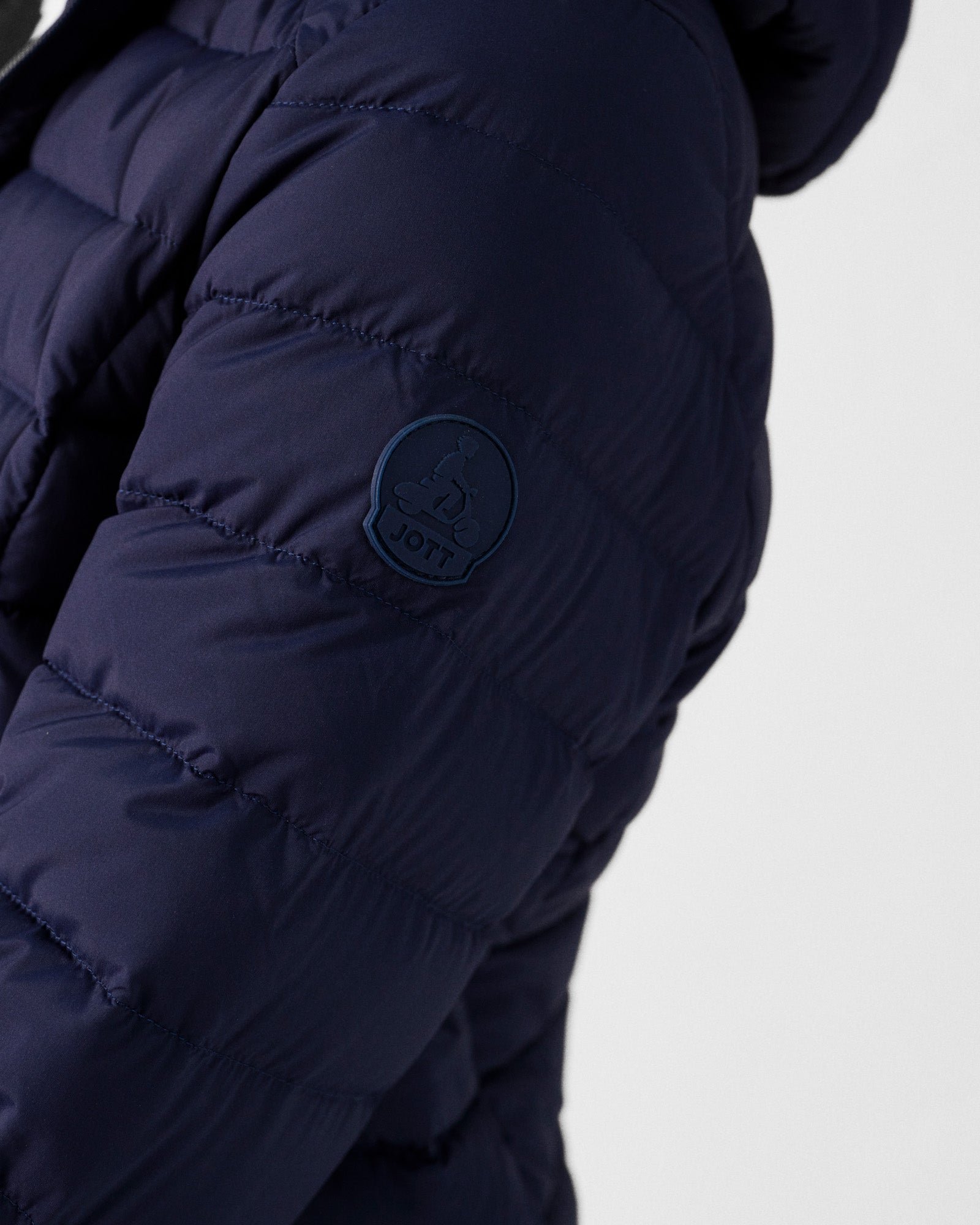 Lightweight stretch hooded puffer jacket Salma JOTT Blue