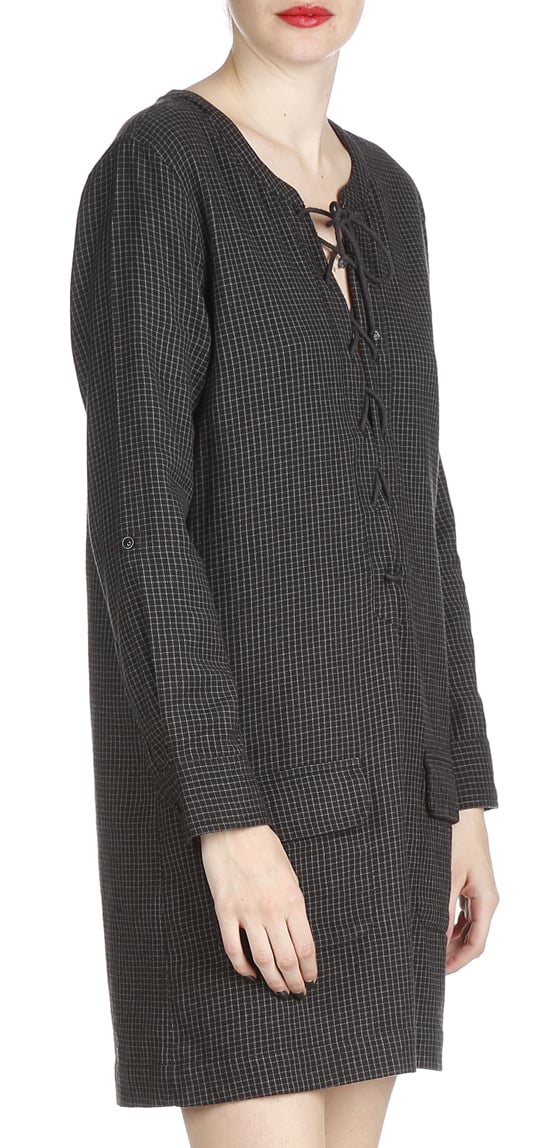 Nancy checked dress SWILDENS Black