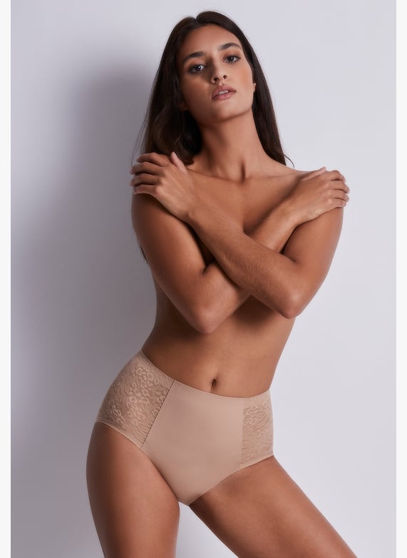 Aubade Pas Culotte Culotte Taille Haute Sculpt By Aubade Beige