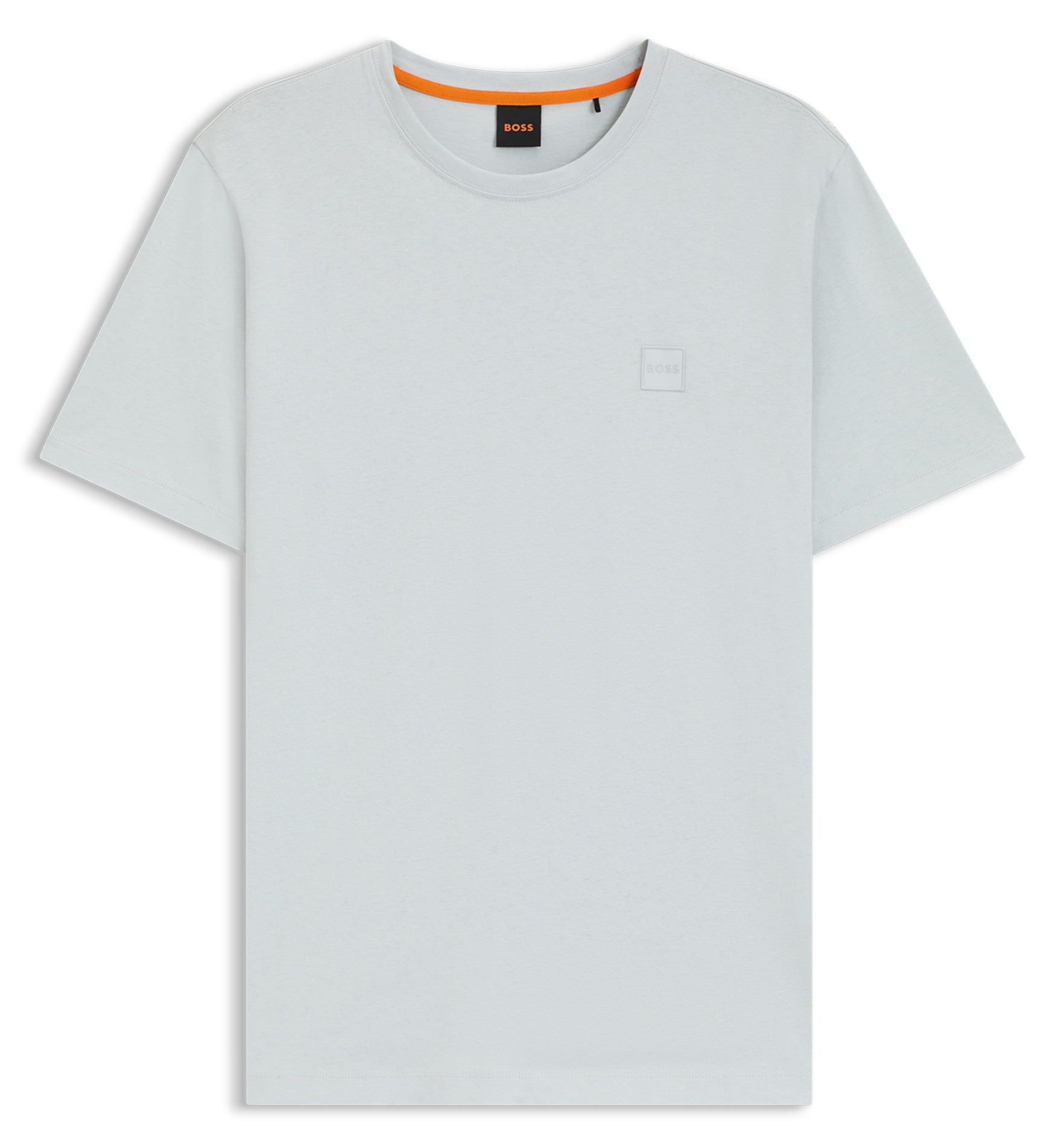 Short-sleeved round-neck cotton T-shirt BOSS Grey