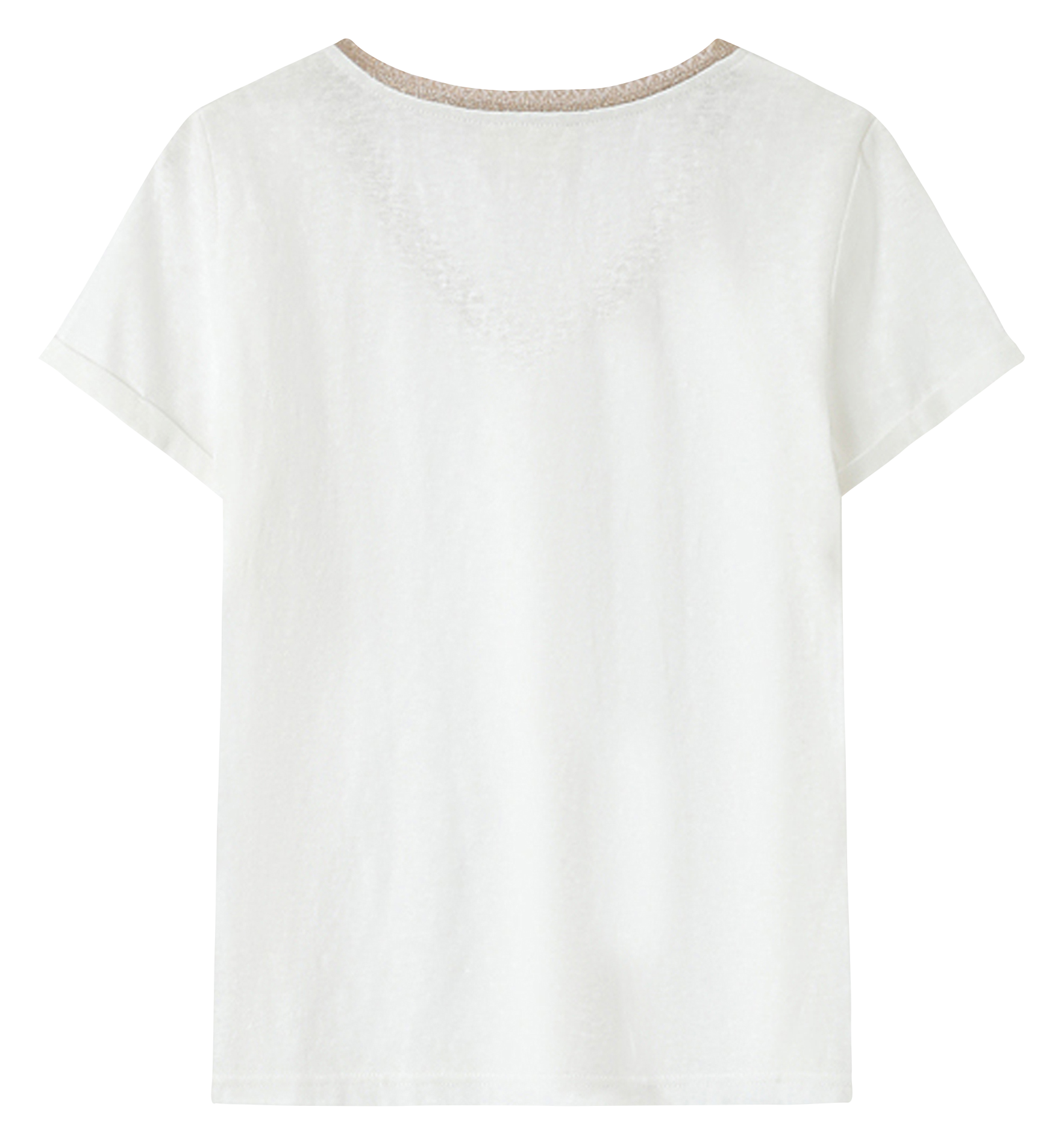 Basic cotton-mix T-shirt GRACE ET MILA Beige