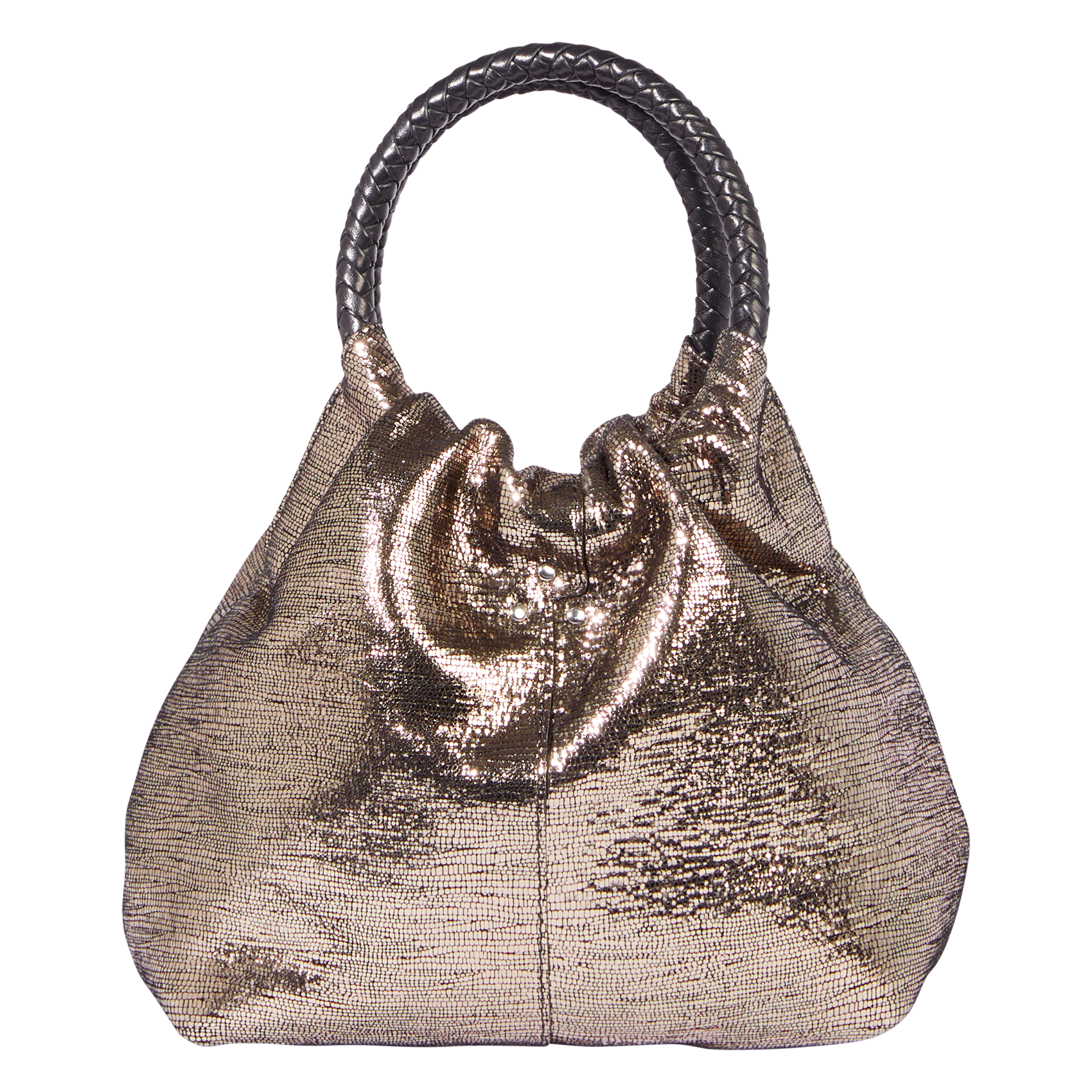 Metallic shoulder bag JEROME DREYFUSS Silver