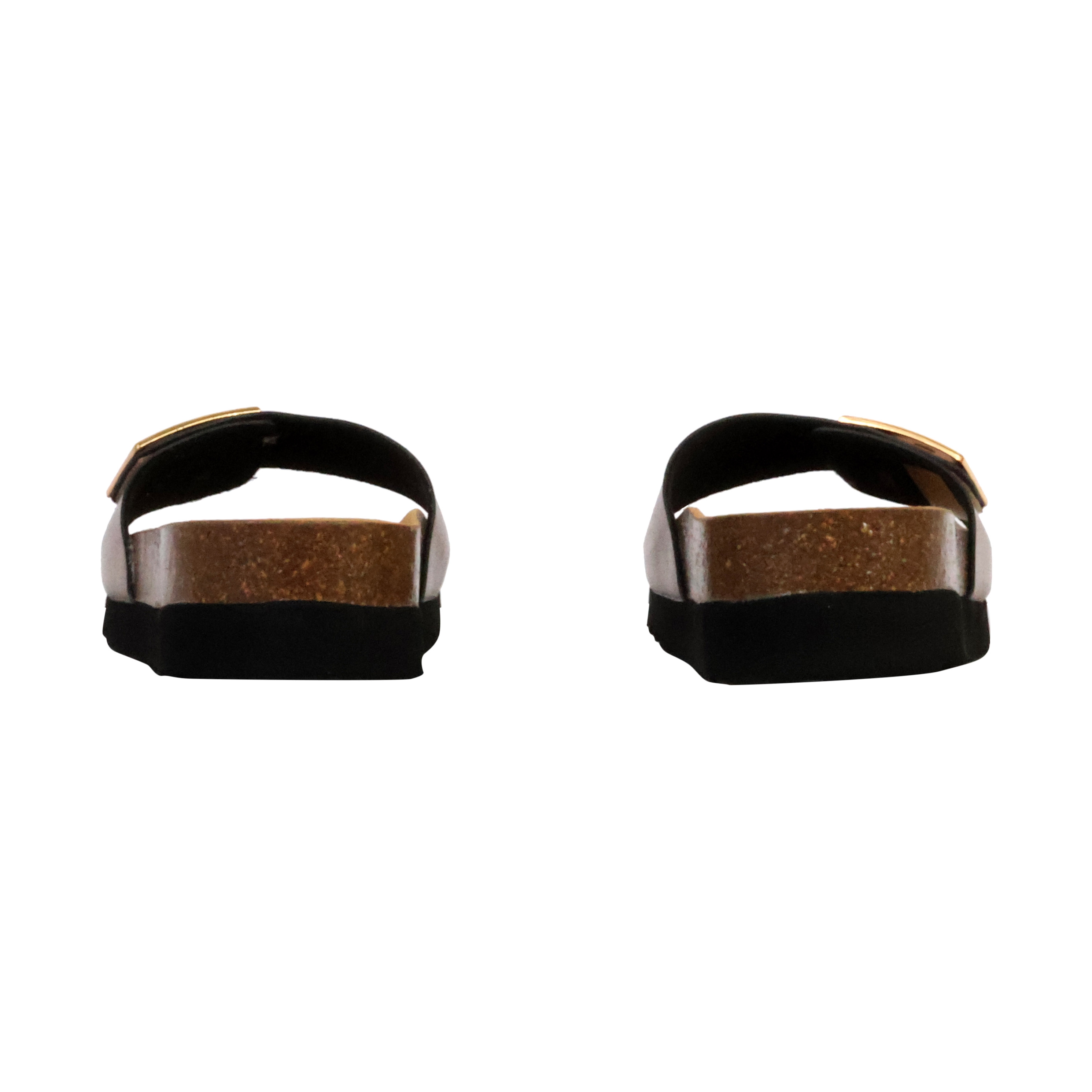 Slip-on wedge mules with Monterey straps SCHOLL Brown