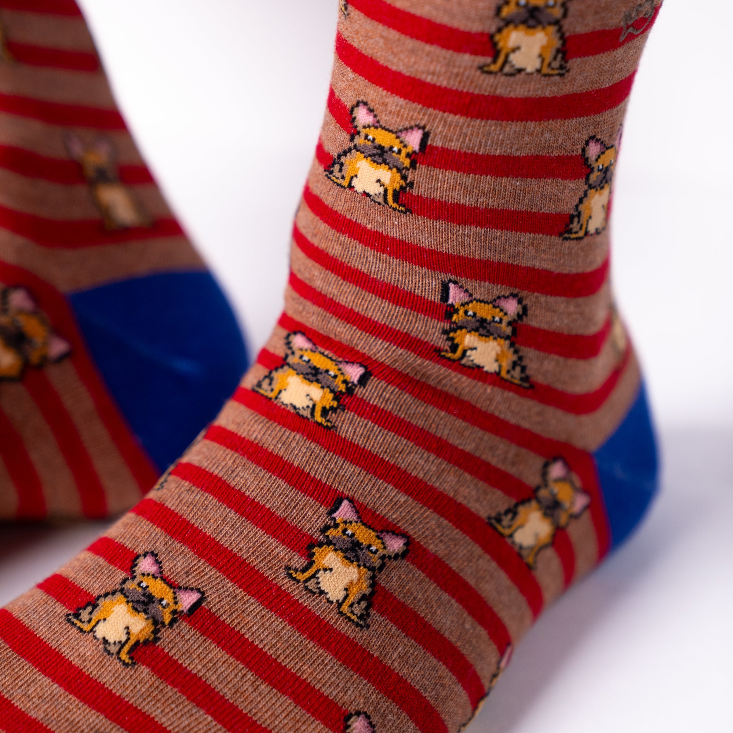 Combed Cotton Animal Socks BILLYBELT Red