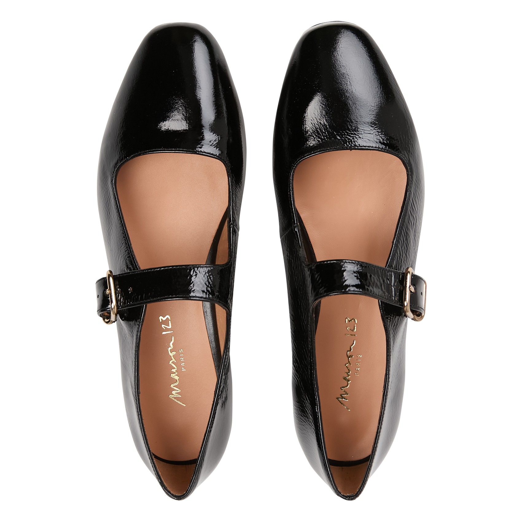Jane patent leather ballet pumps MAISON 123 Black