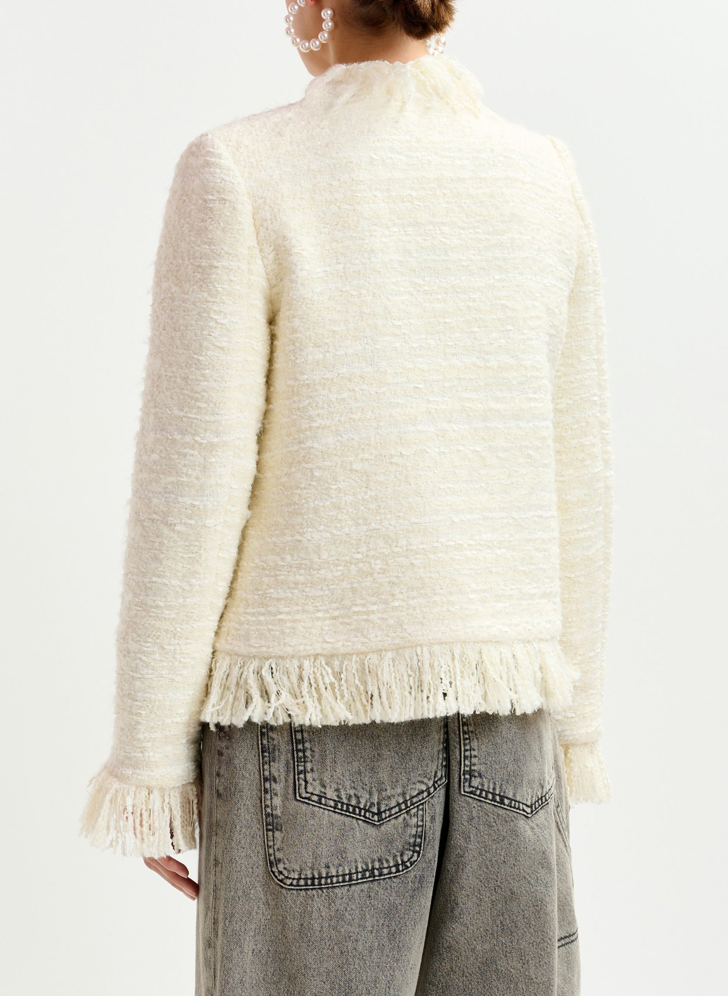 Veste col rond  ESSENTIEL ANTWERP Blanc