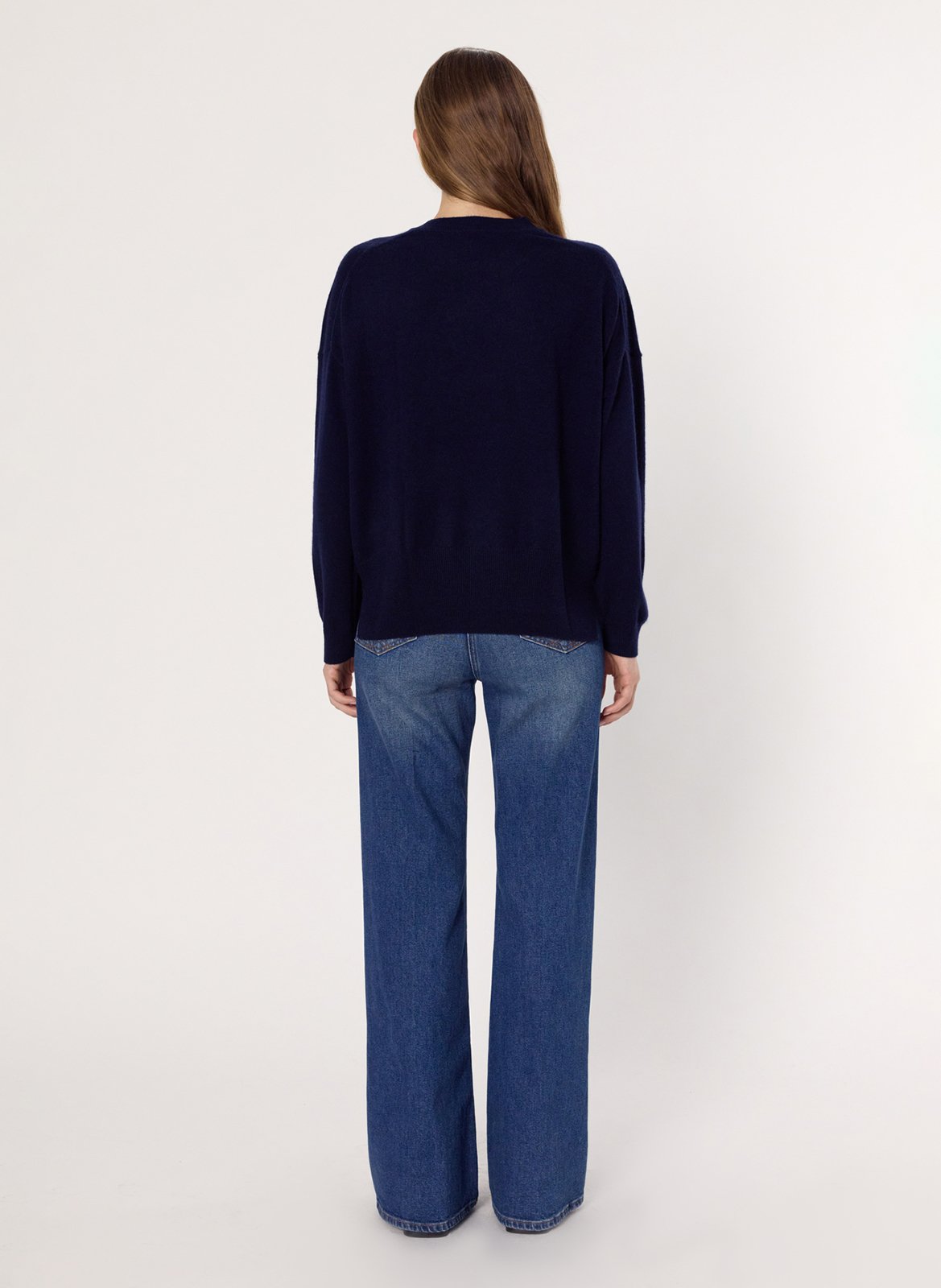 Pull col rond en cachemire GERARD DAREL Bleu